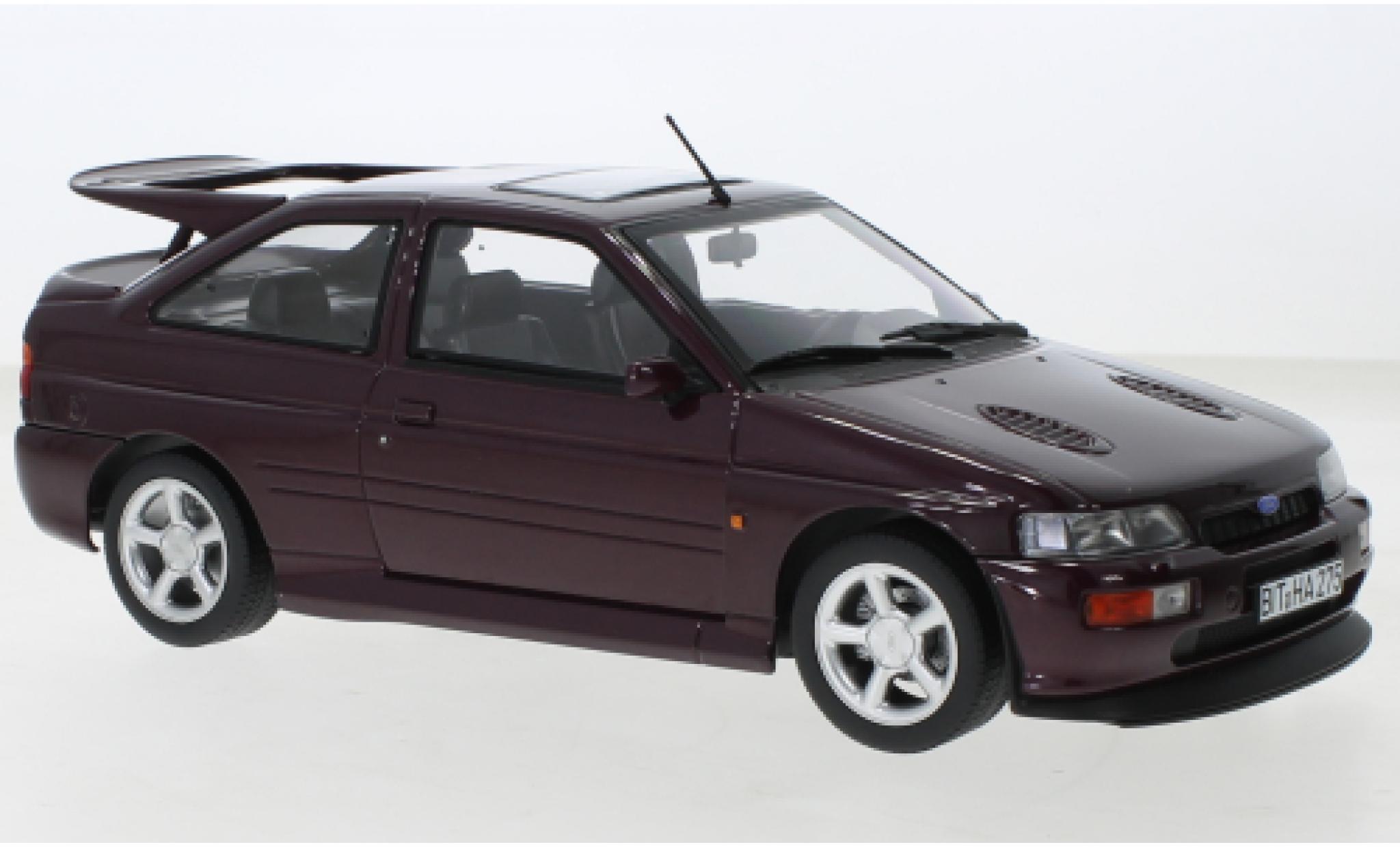 Ford Escort 1/18 Norev RS Cosworth metallic paarsee 1992 modelauto