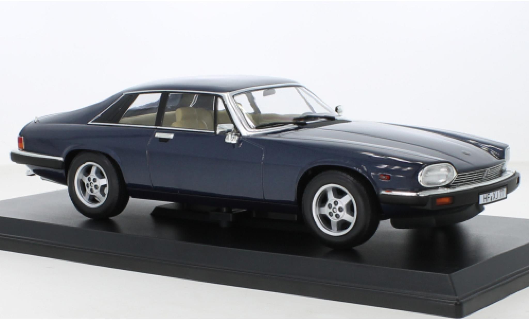 Jaguar XJ 1/18 Norev -S 5.3 H.E. Coupe metallic blauw 1982 modelauto