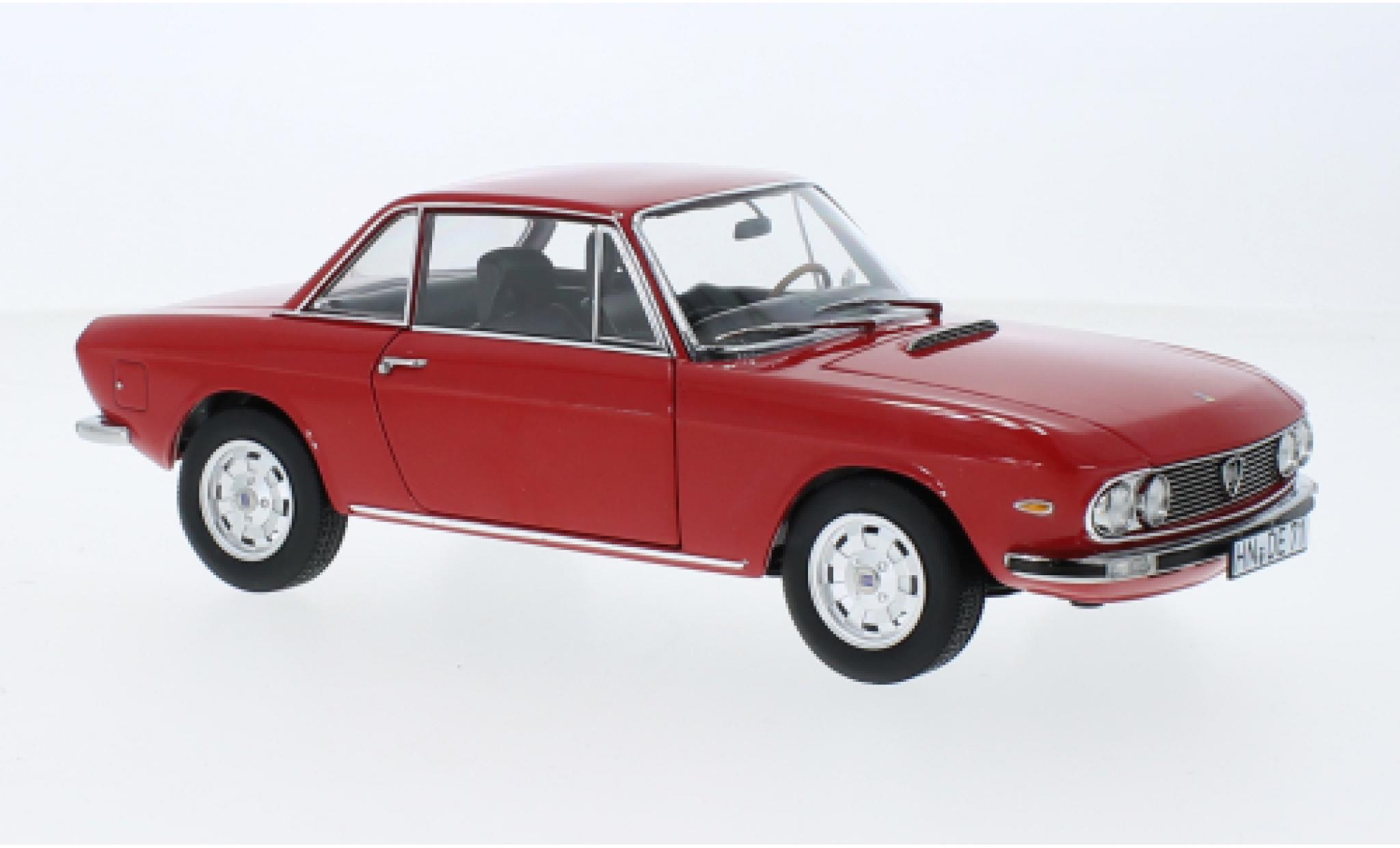 Lancia Fulvia 1/18 Norev 1600 HF Lusso rood 1971 modelauto