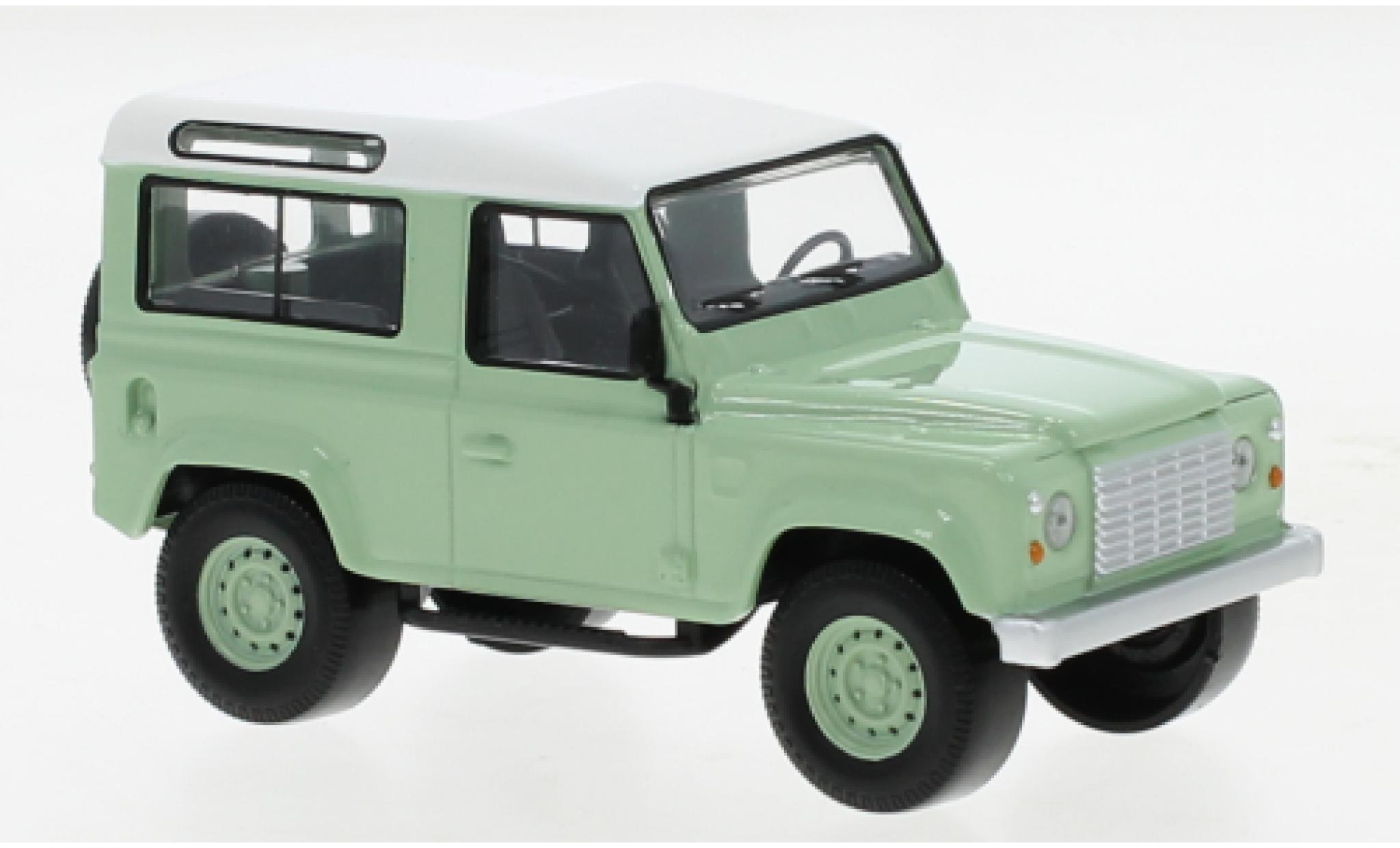 Land Rover Defender 1/43 Norev groen/wit 1995 modelauto