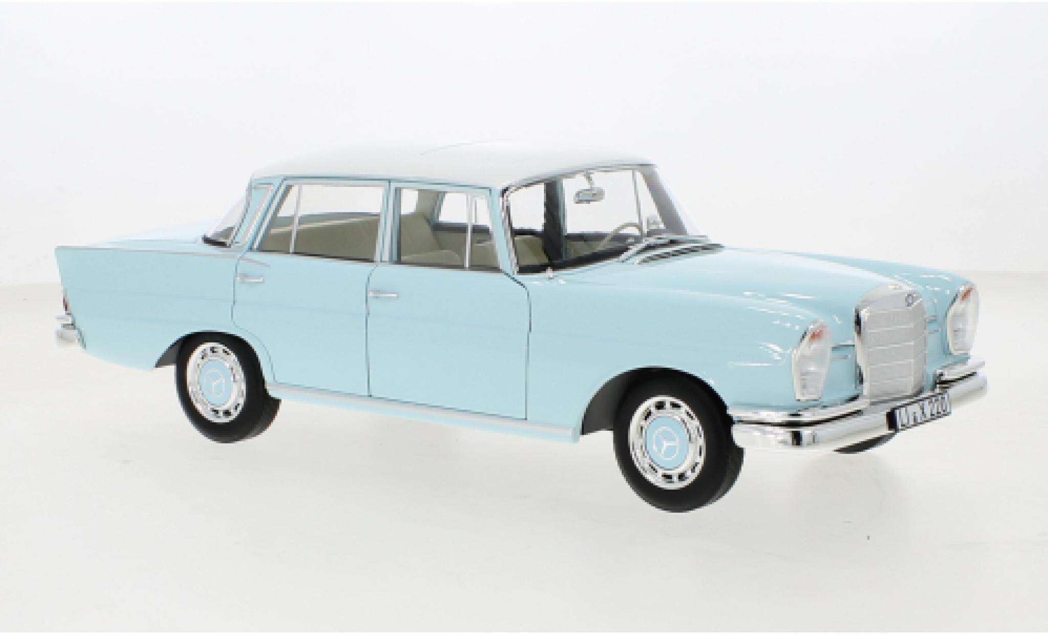 Mercedes 220 1/18 Norev S blauw 1965 modelauto