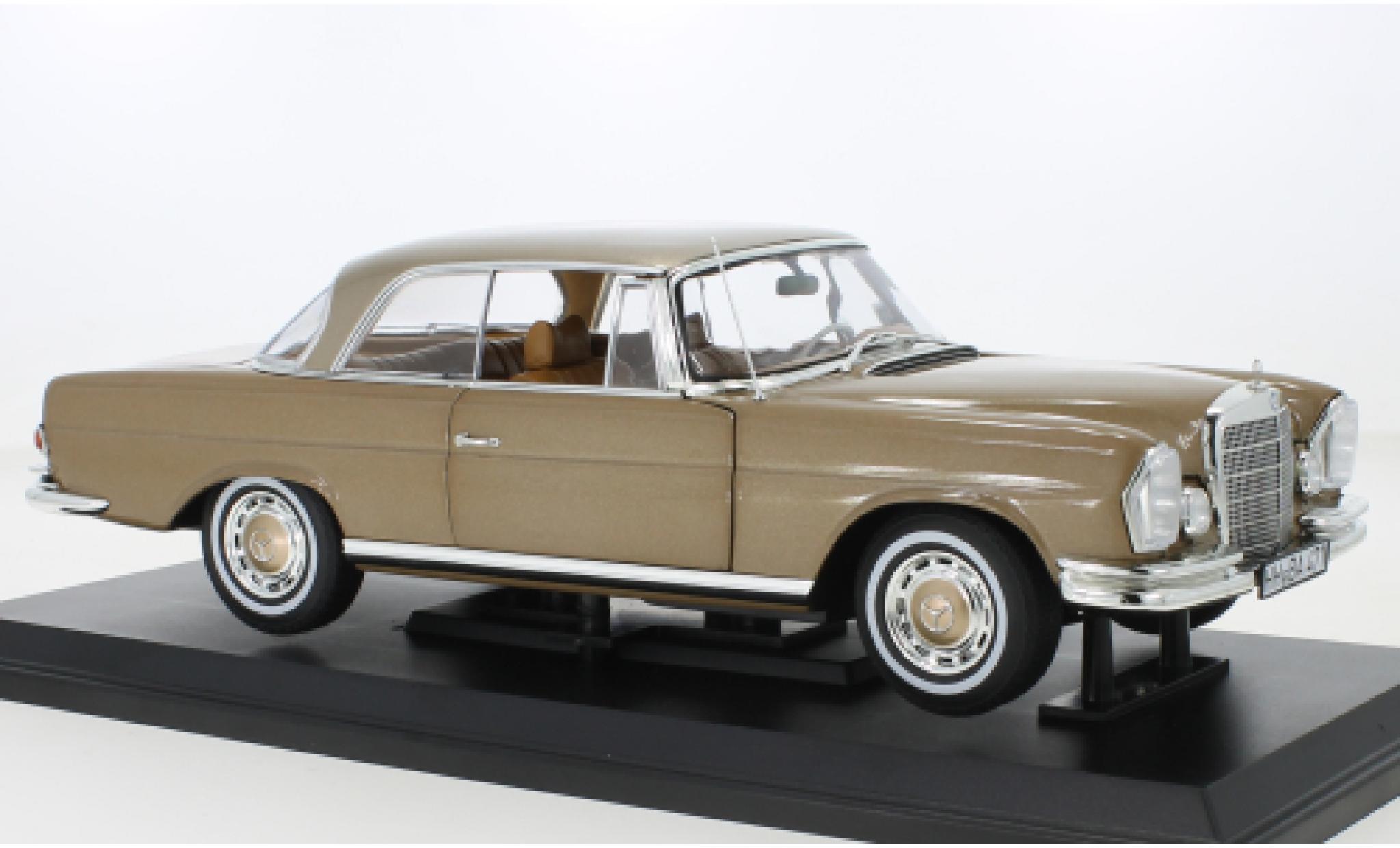 Mercedes 250 1/18 Norev SE Coupe (W111) metallic beige 1969 modelauto