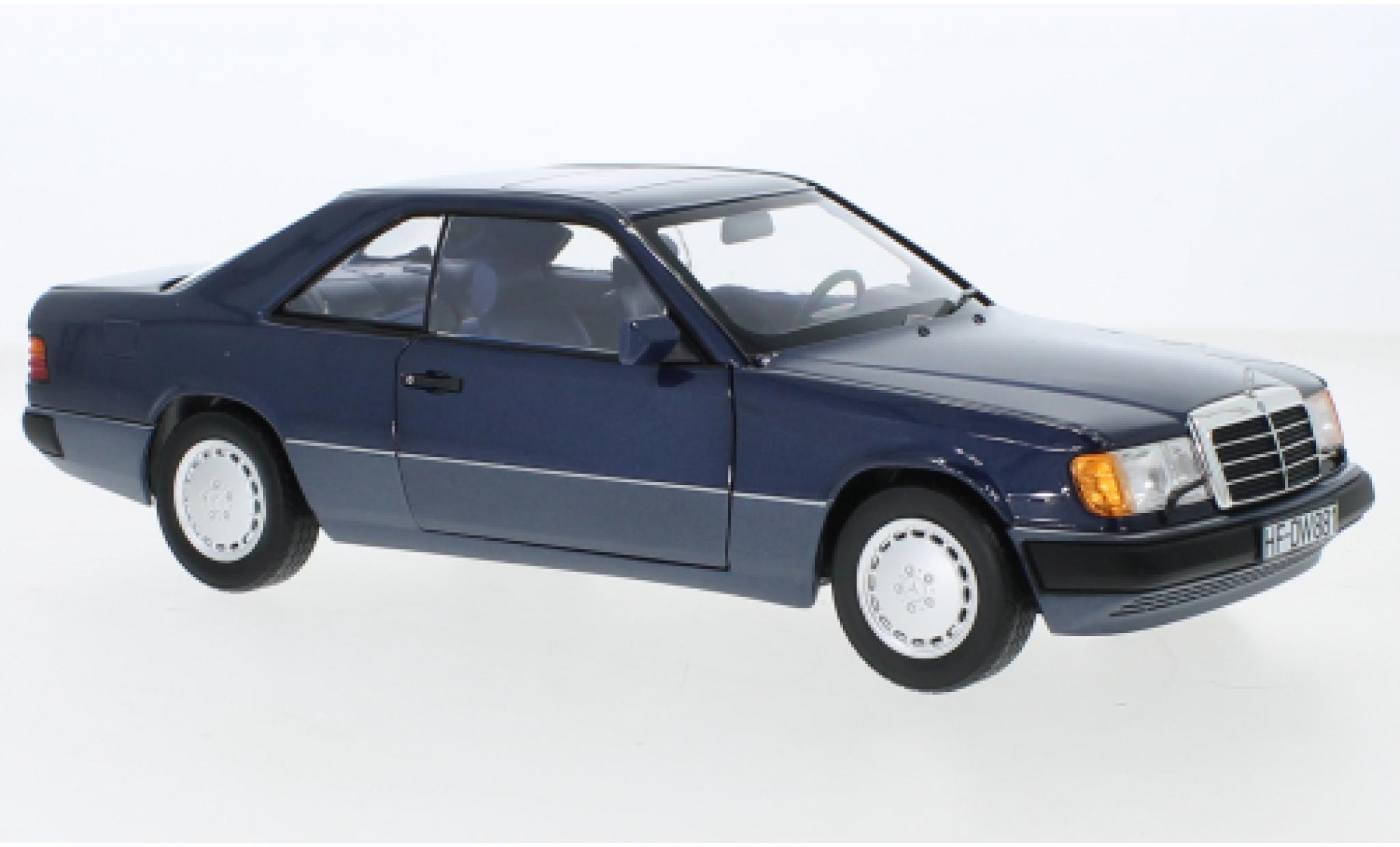 Mercedes Classe E 1/18 Norev 300 CE-24 (C124) metallic blauw 1990 modelauto