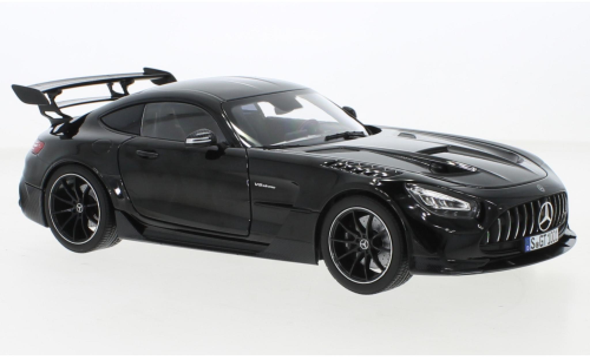 Mercedes AMG GT 1/18 Norev Black Series zwart 2021 modelauto