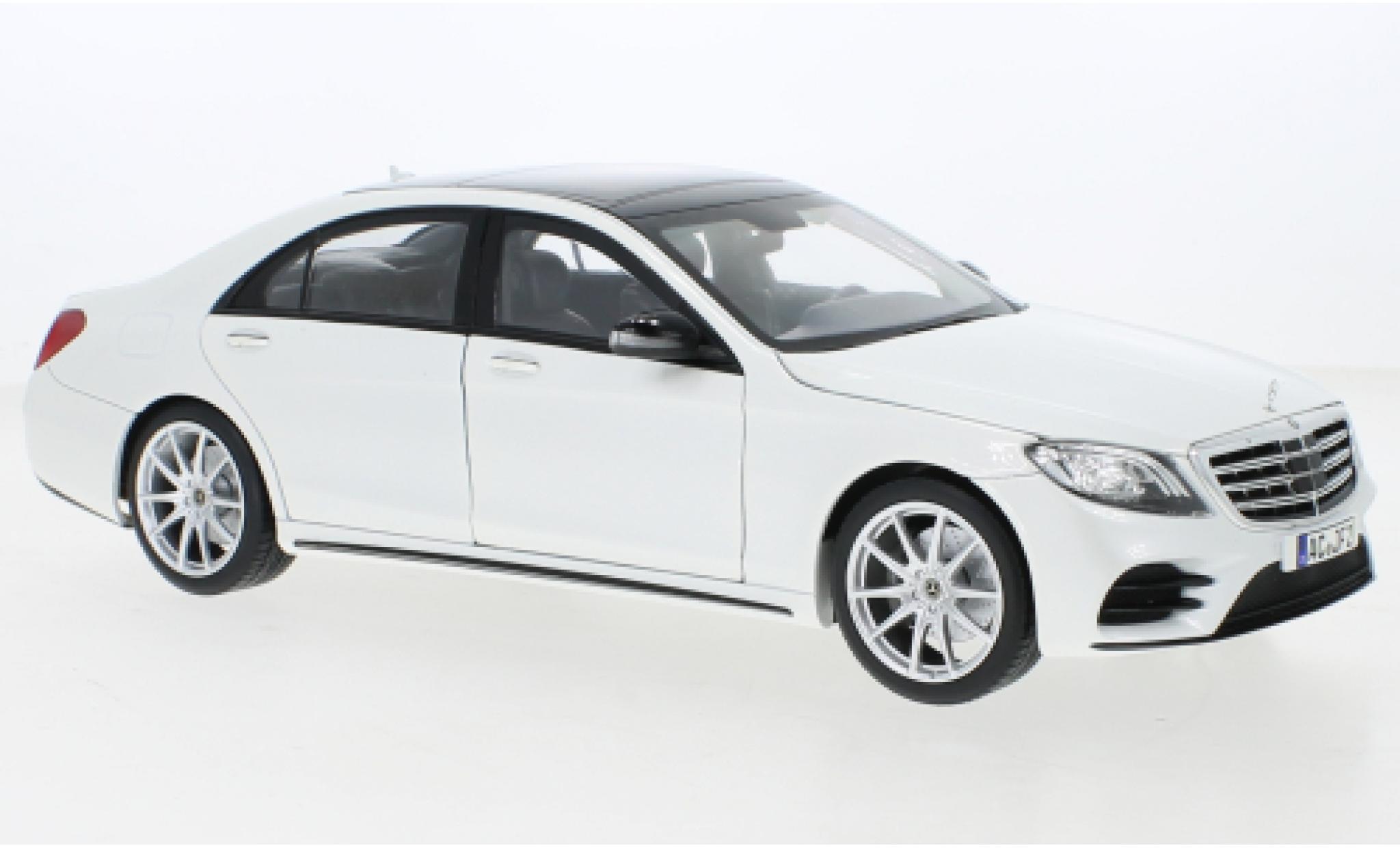Mercedes Classe S 1/18 Norev AMG-Line metallic wit 2018 modelauto