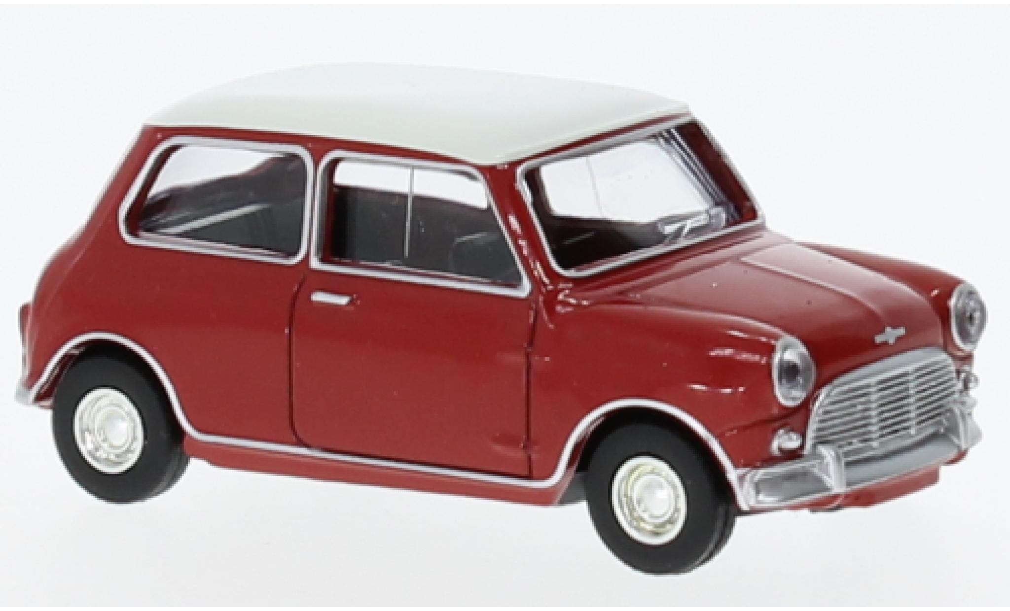 Mini Cooper 1/64 Norev S rood/wit 1964 modelauto