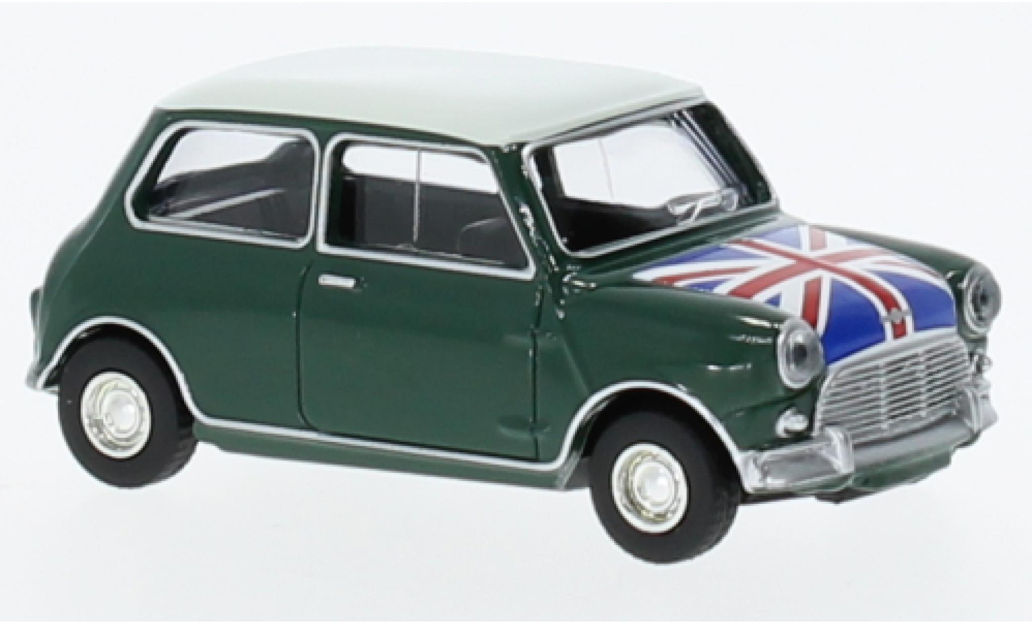 Mini Cooper 1/64 Norev S groen/D&eacute;corer 1964 modelauto
