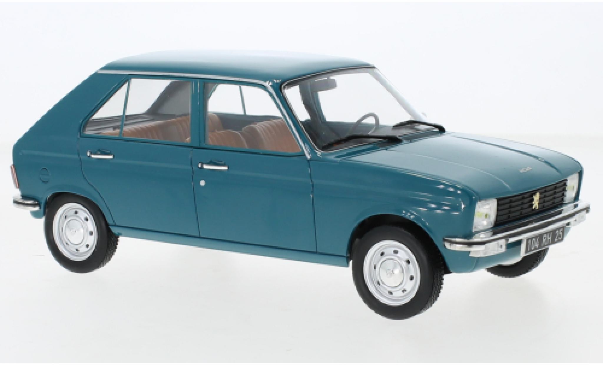 Peugeot 104 1/18 Norev GL turquoise 1977 modelauto