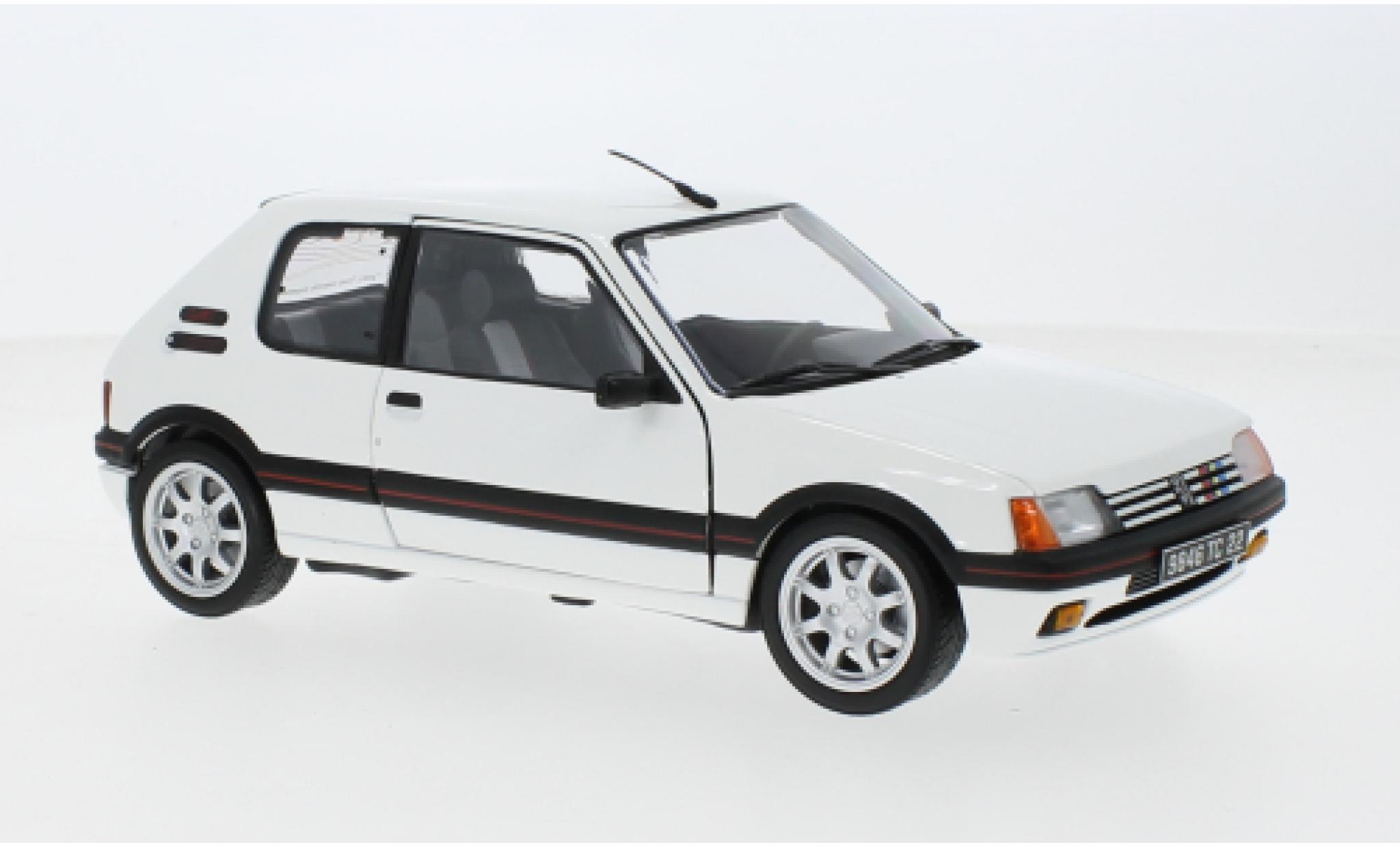 Peugeot 205 1/18 Norev GTI 1.9 wit 1989 modelauto