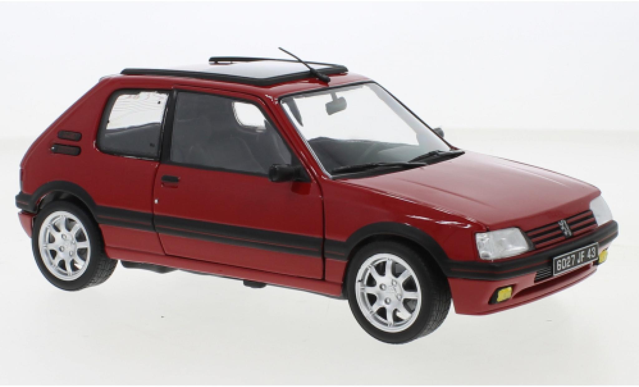 Peugeot 205 1/18 Norev GTI 1.9 rood 1991 modelauto