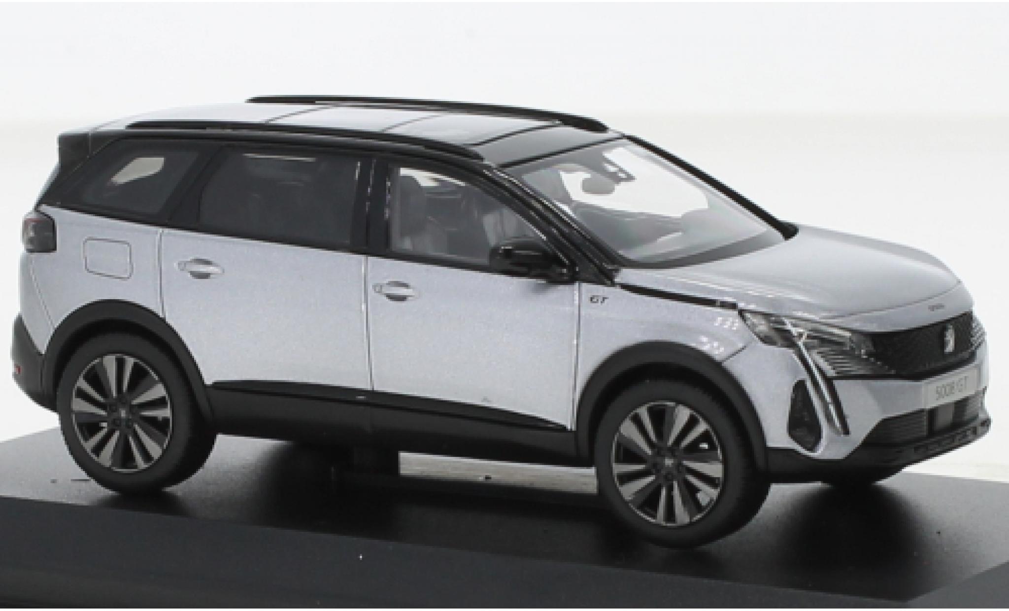 Peugeot 5008 1/43 Norev GT Black Pack metallic grijs/zwart 2021 modelauto