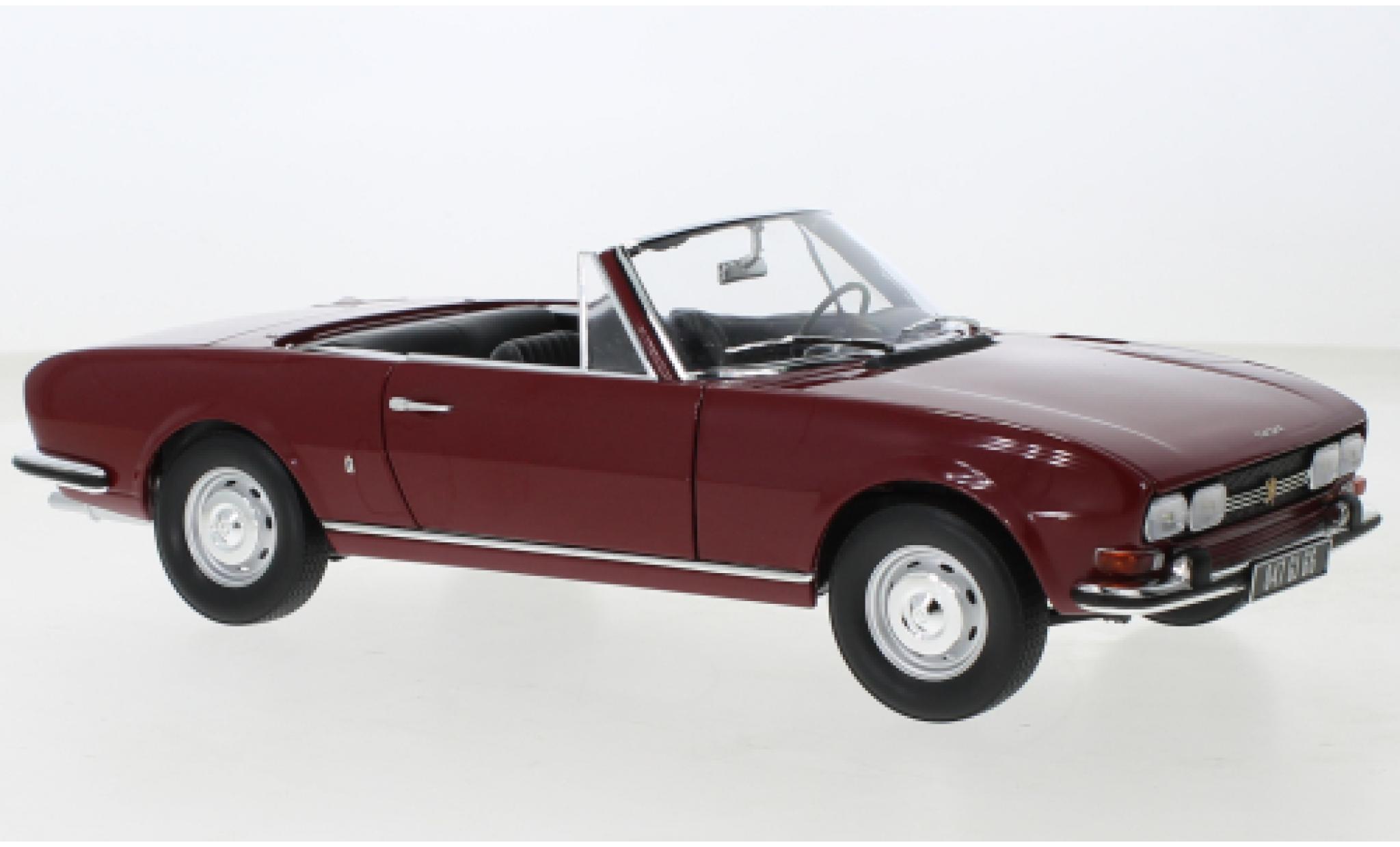 Peugeot 504 1/18 Norev cabriolet rood fonc&eacute; 1969 modelauto