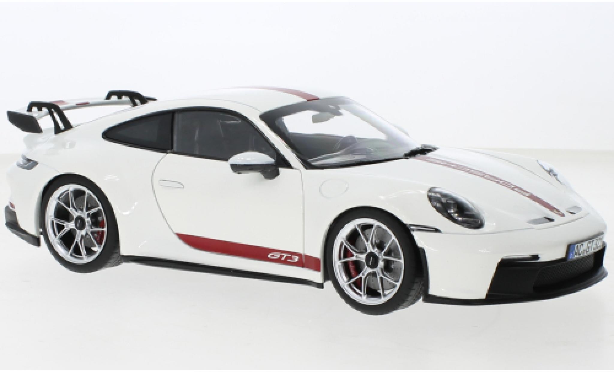 Porsche 992 GT3 1/18 Norev 911  wit 2021 modelauto