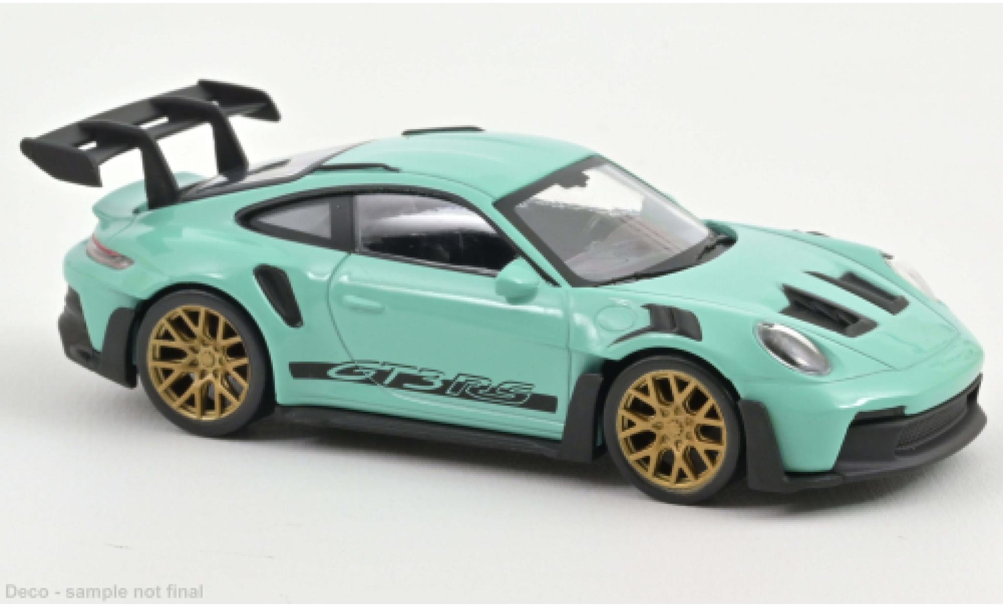 Porsche 992 GT3 R 1/43 Norev 911  S turquoise 2022 modelauto