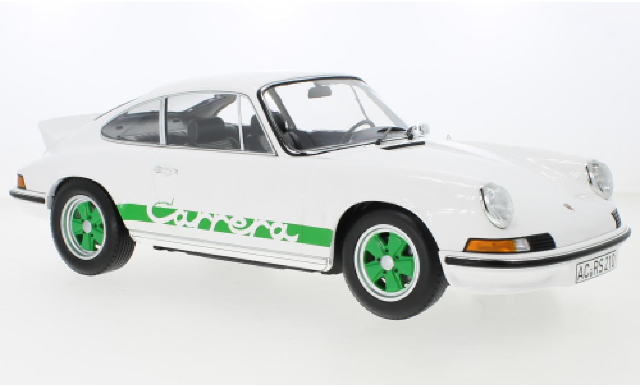 Porsche 911 1/12 Norev RS wit 1972 modelauto