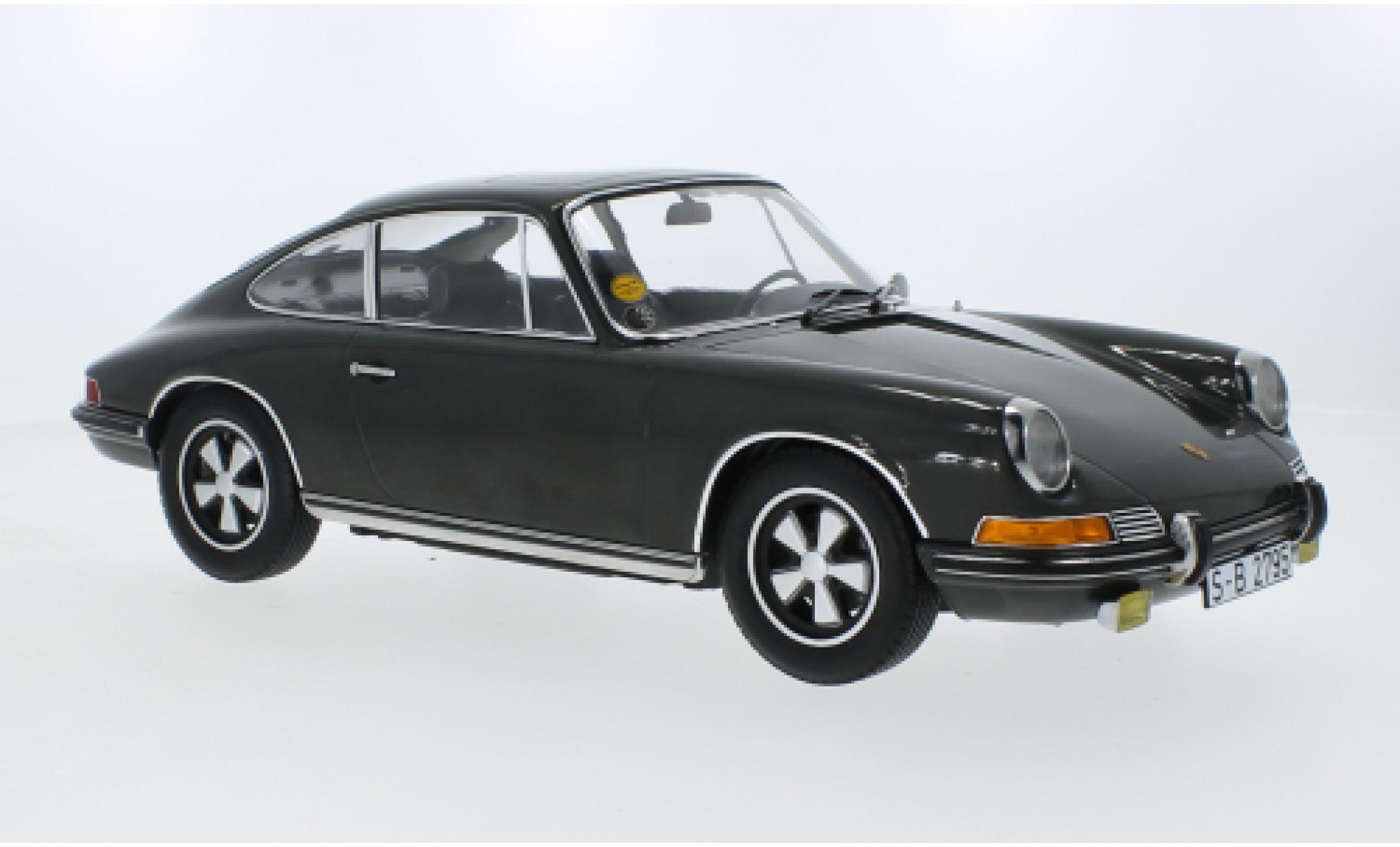 Porsche 911 1/12 Norev S grijs 1970 modelauto