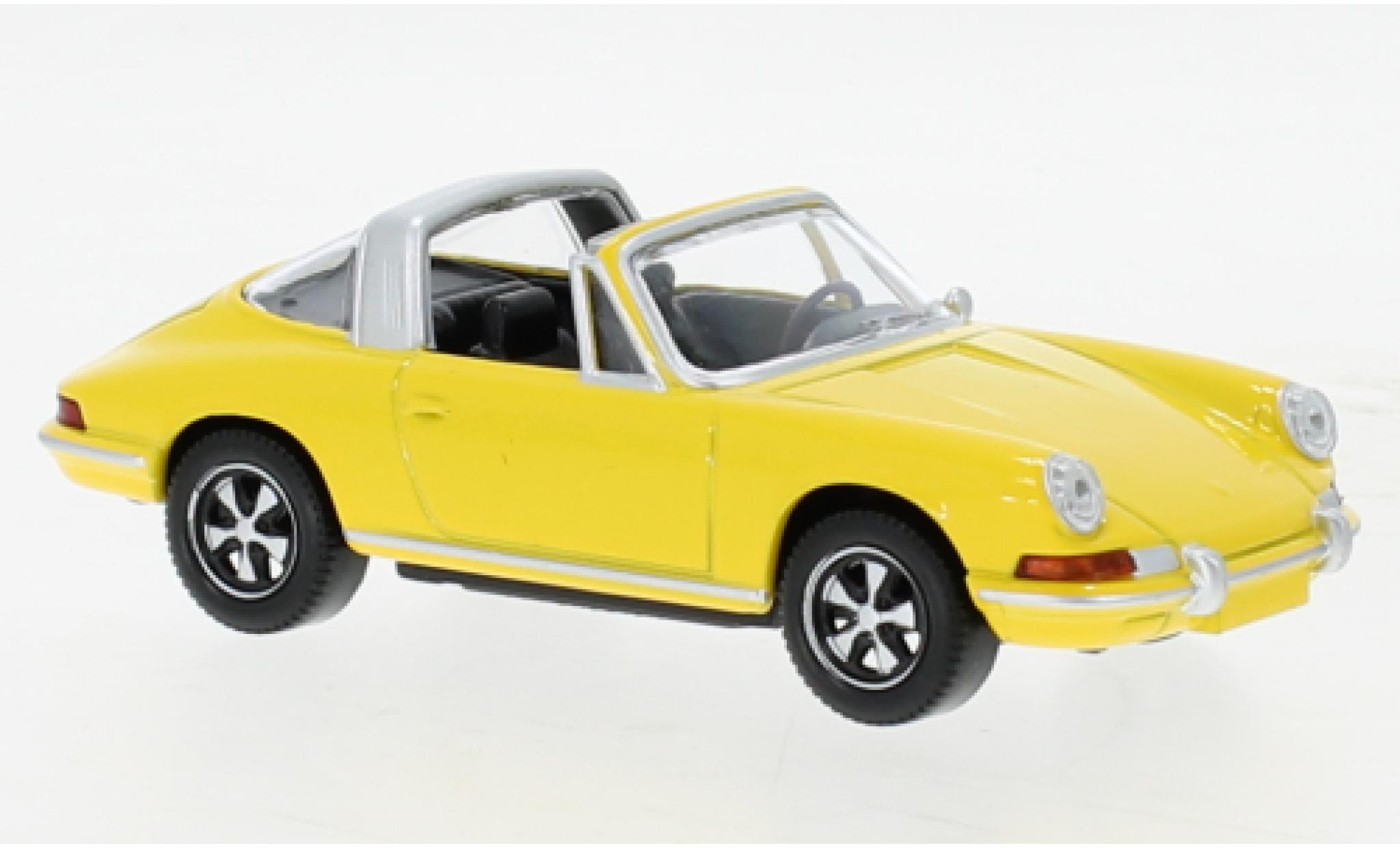 Porsche 911 1/43 Norev Targa geel 1969 modelauto