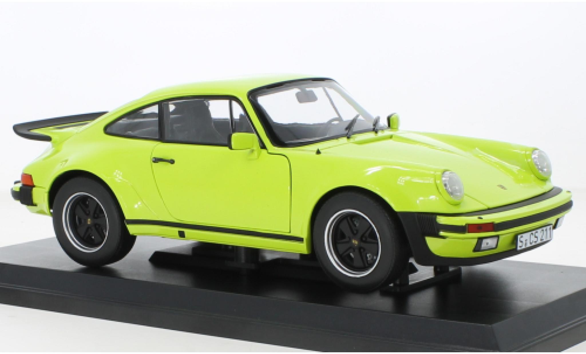 Porsche 930 Turbo 1/18 Norev 911 3.0 groen 1976 modelauto