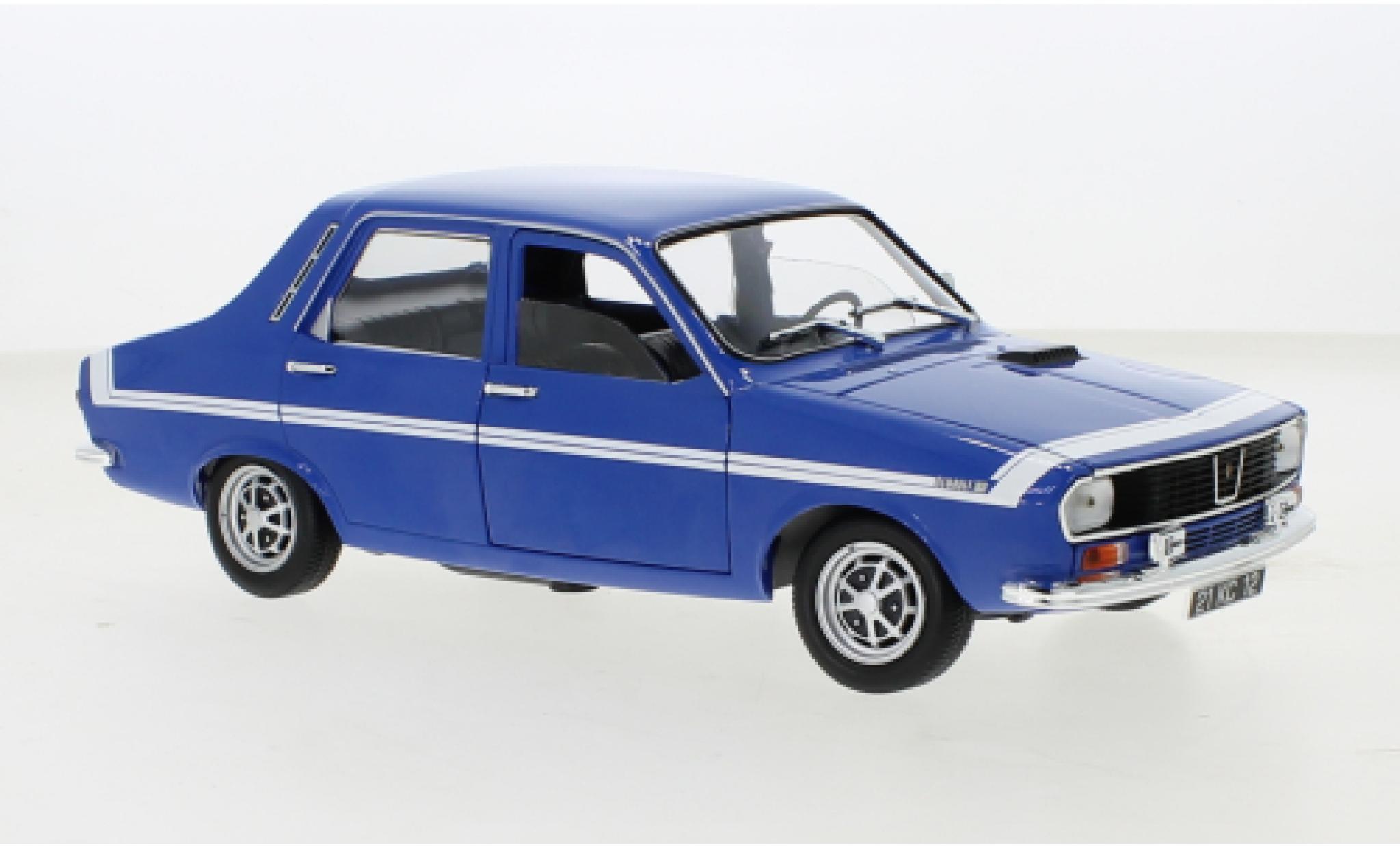 Renault 12 1/18 Norev Gordini blauw/D&eacute;corer 1971 modelauto