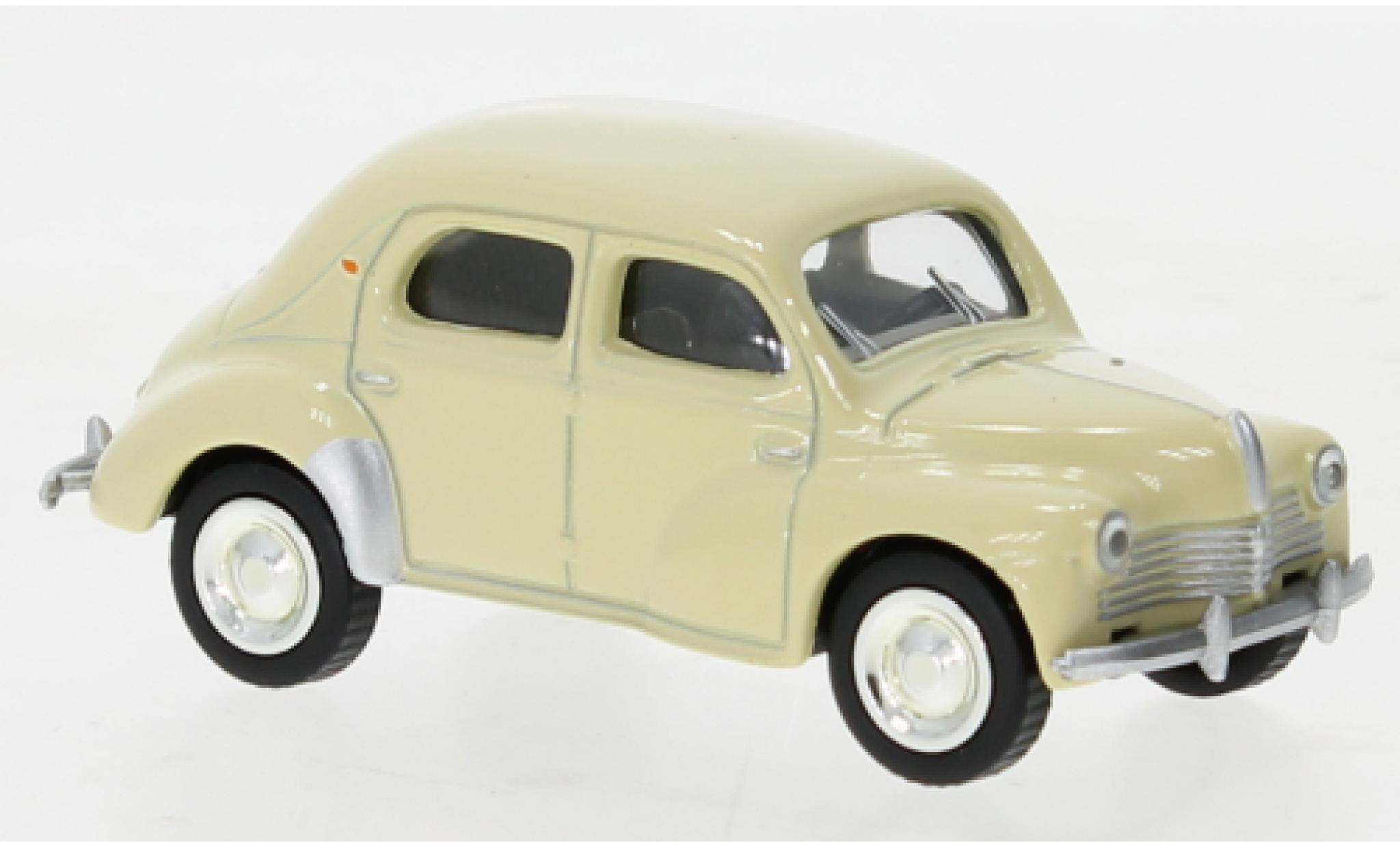 Renault 4CV 1/64 Norev beige 1946 modelauto