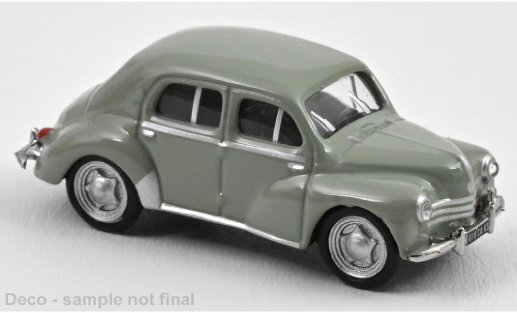 Renault 4CV 1/87 Norev grijs clair 1955 modelauto