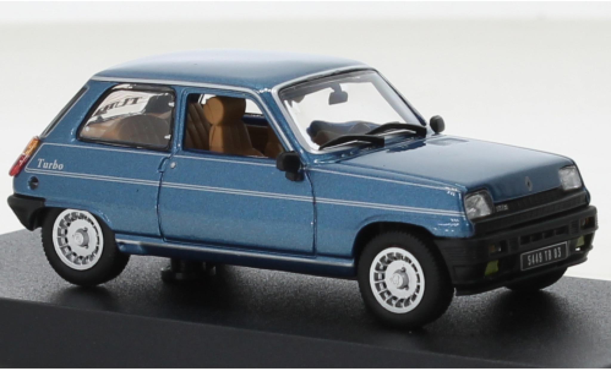 Renault 5 1/43 Norev Alpine Turbo metallic blauw 1983 modelauto
