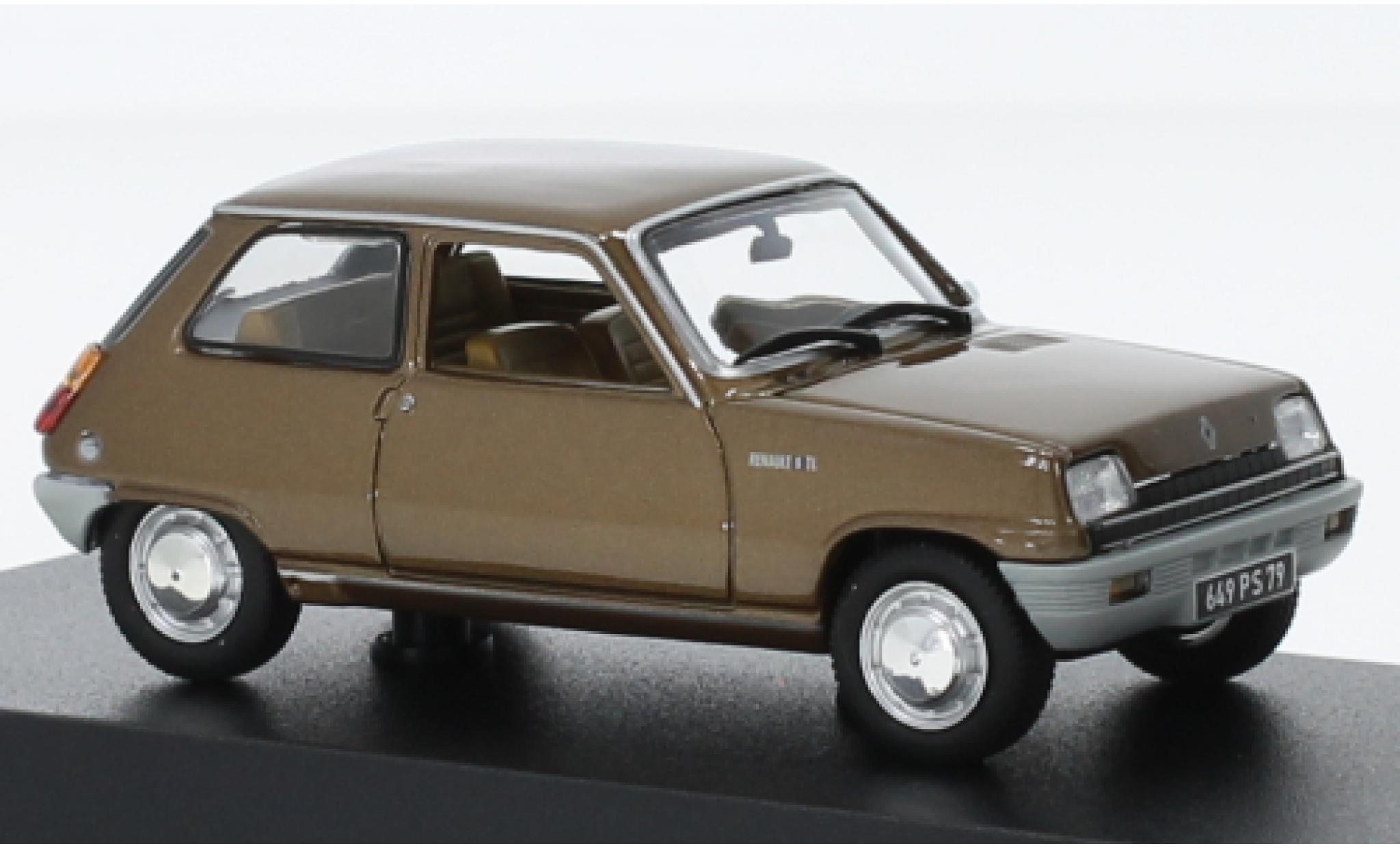 Renault 5 1/43 Norev TL metallic brun 1974 modelauto