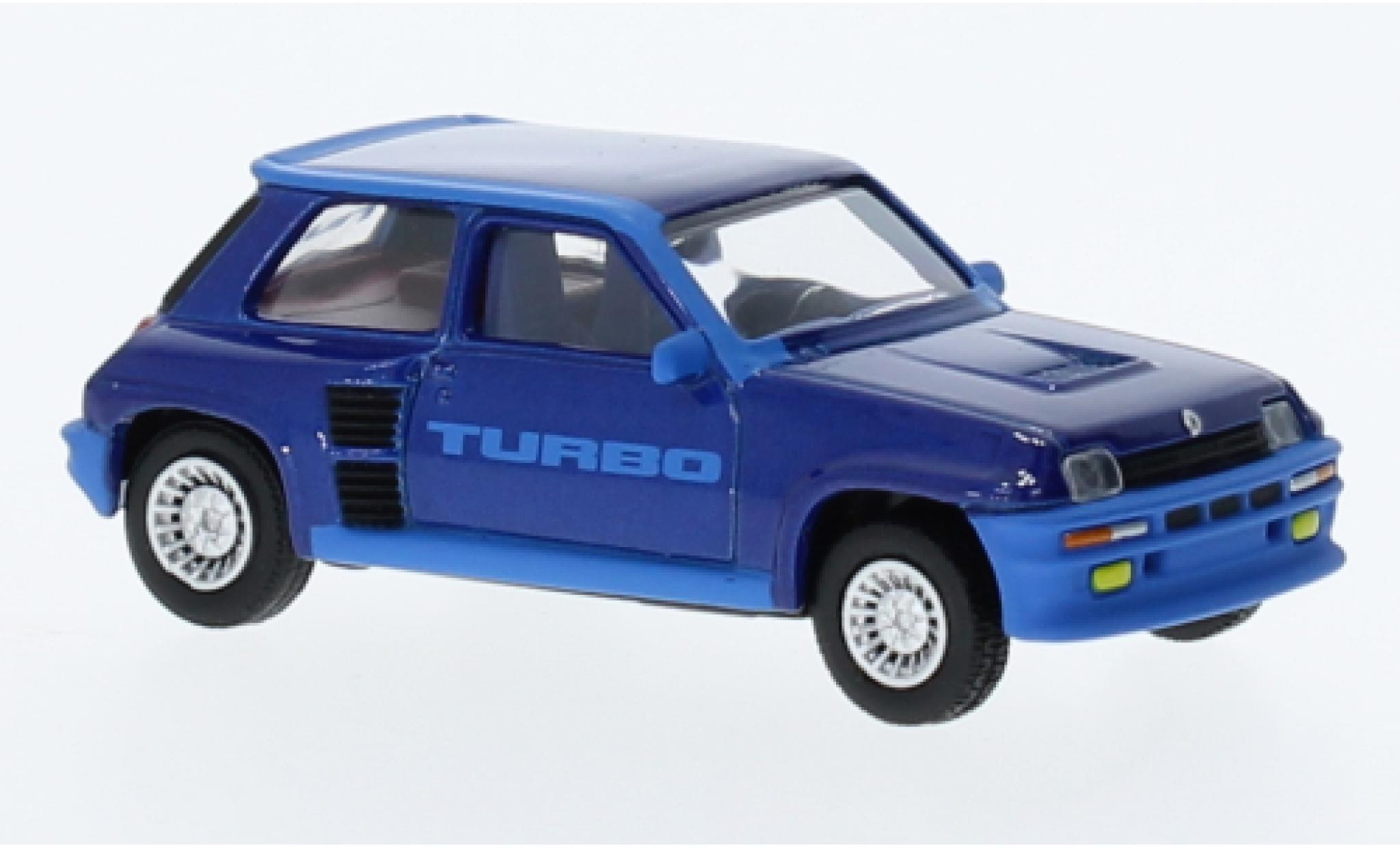 Renault 5 1/64 Norev Turbo blauw 1980 modelauto
