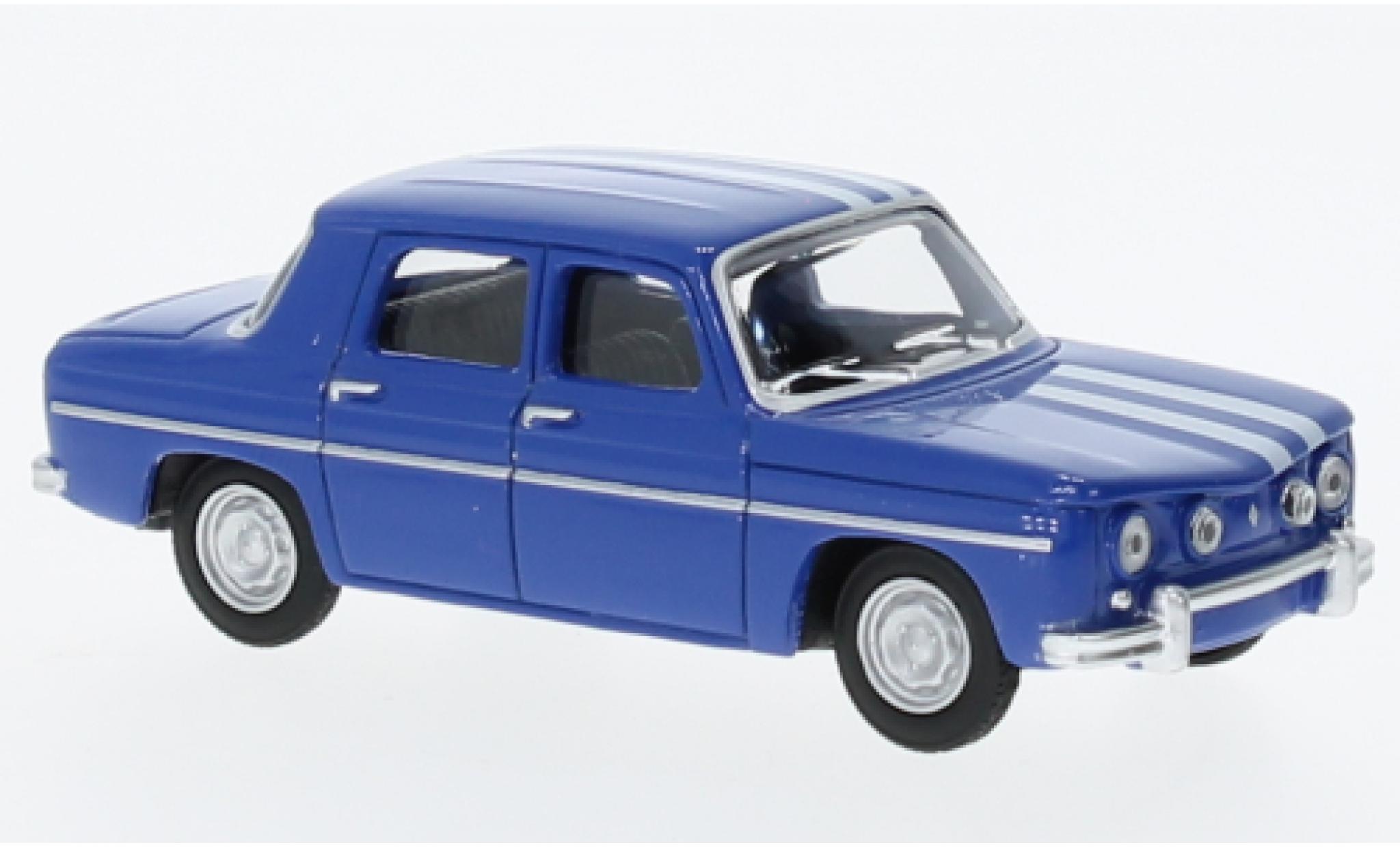 Renault 8 1/64 Norev Gordini blauw/wit 1965 modelauto