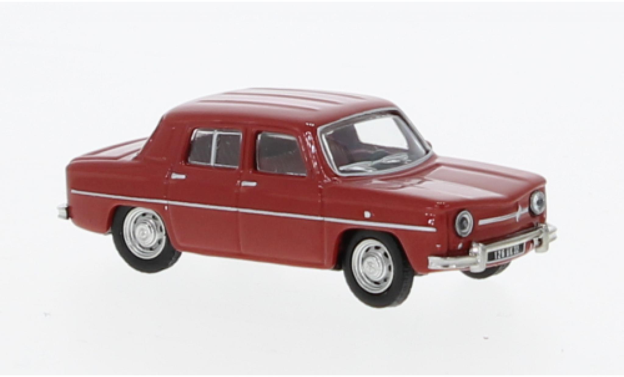 Renault 8 1/87 Norev rood fonc&eacute; 1963 modelauto