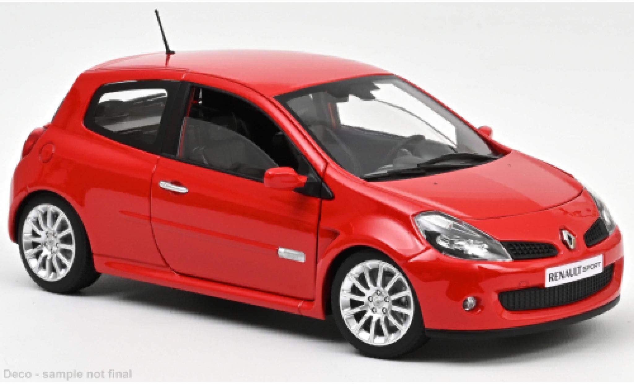 Renault Clio 1/18 Norev R.S. rood 2006 modelauto