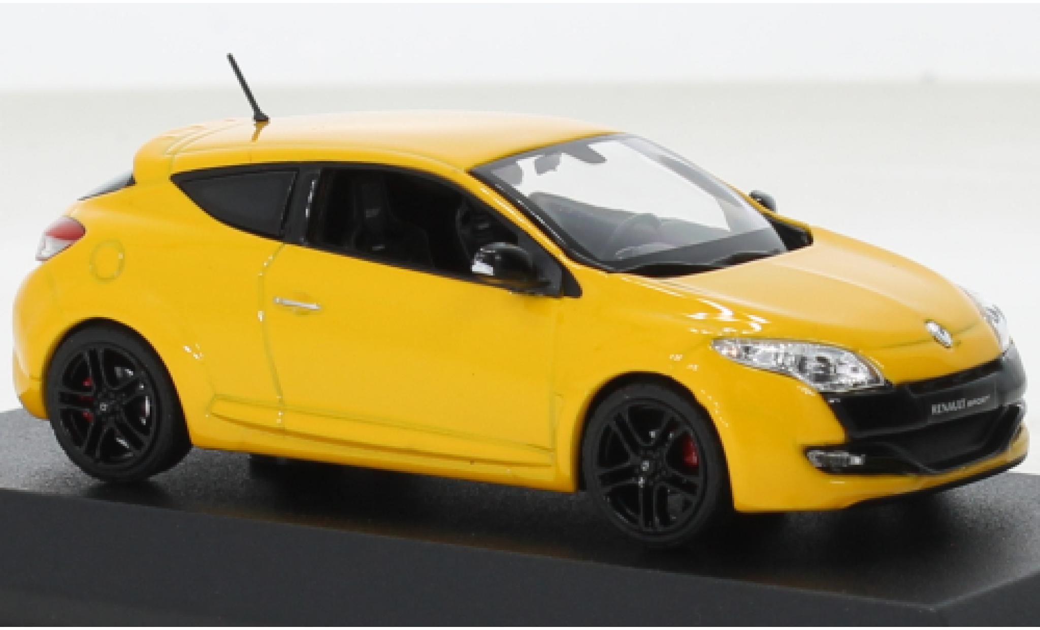 Renault Megane 1/43 Norev R.S. metallic geel 2009 modelauto