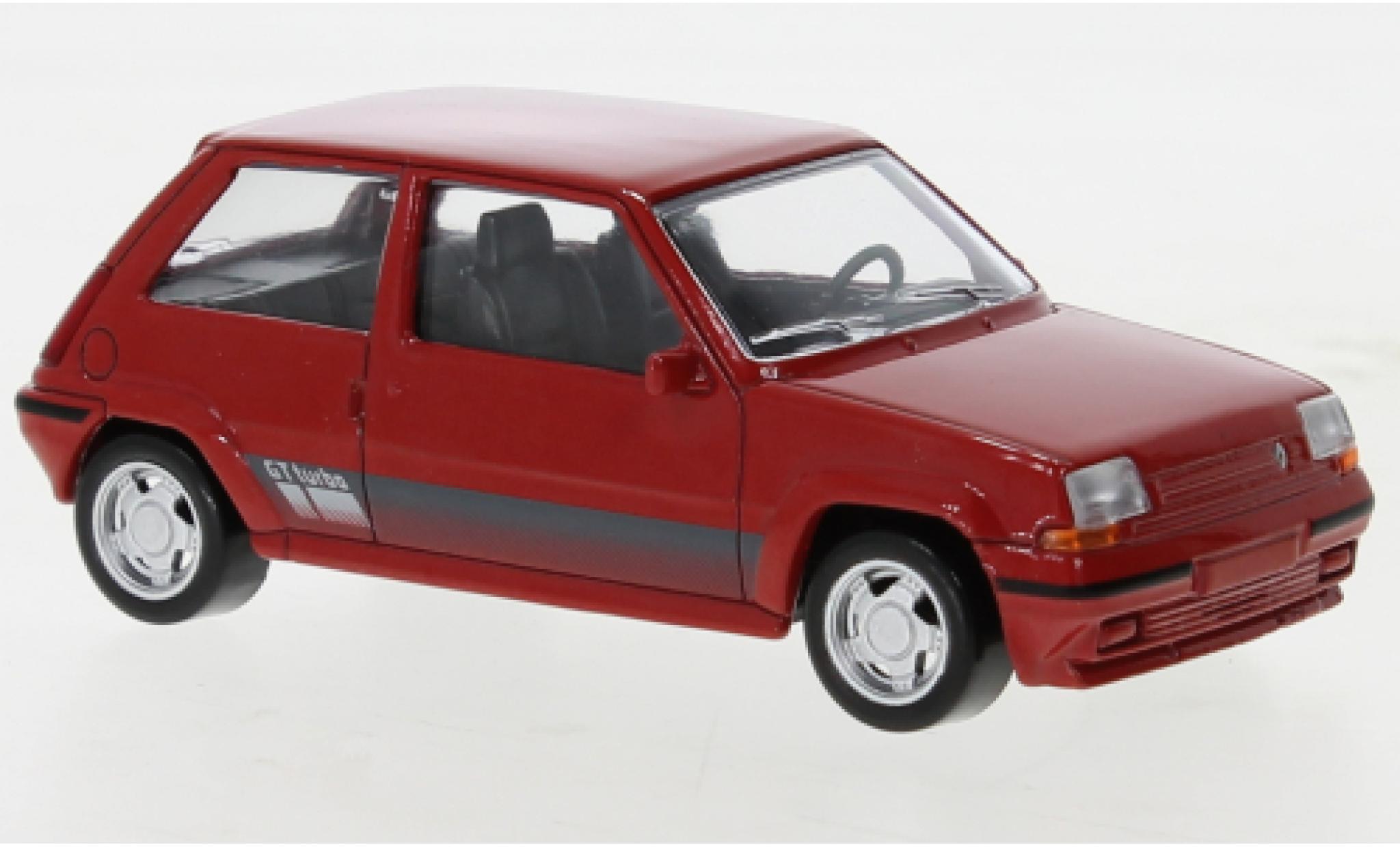 Renault 5 GT Turbo 1/43 Norev SuperCinq GT Turbo Ph II rood 1988 modelauto