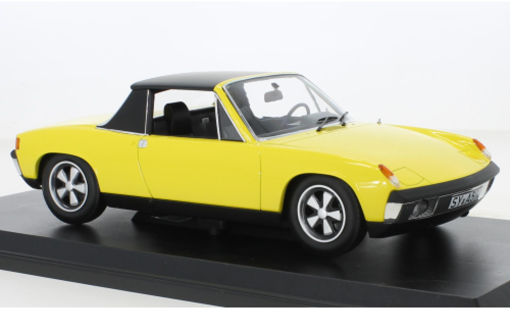 Porsche 914 1/18 Norev Volkswagen /6 geel 1973 modelauto