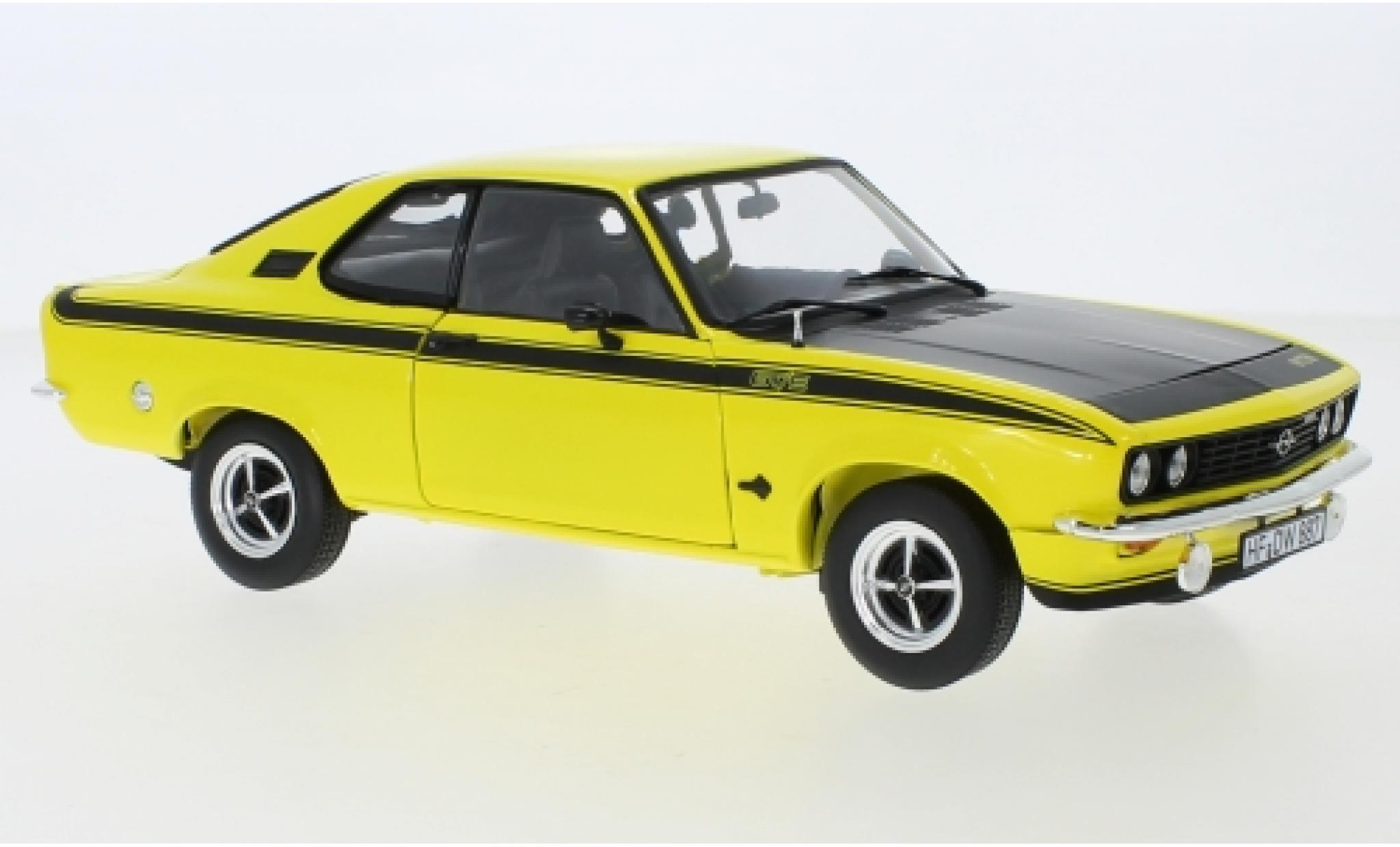 Opel Manta 1/18 Norev A GT/E geel/matt-zwart 1975 modelauto