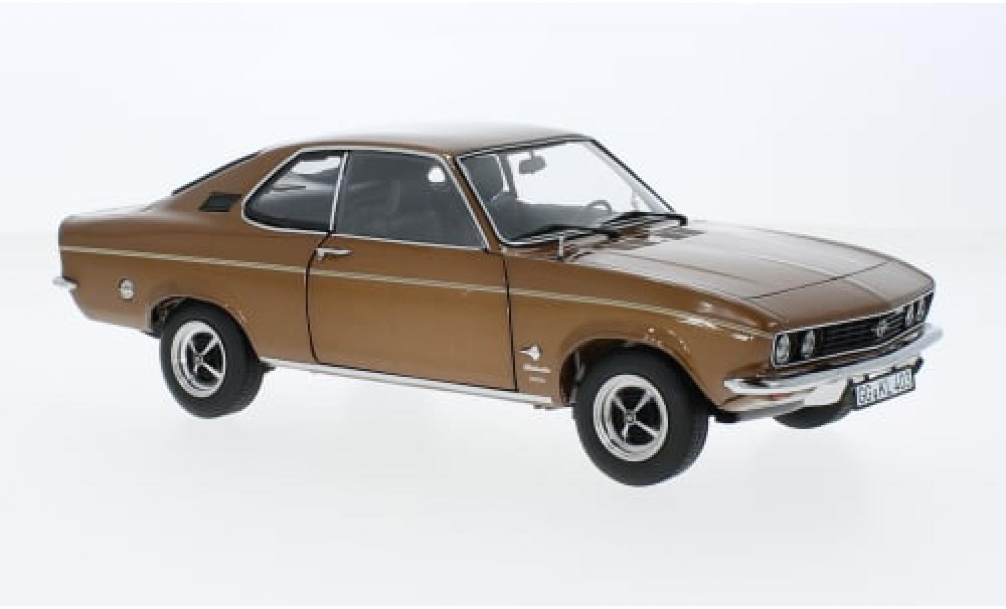 Opel Manta 1/18 Norev A metallic bruin 1970 1:18 modelauto