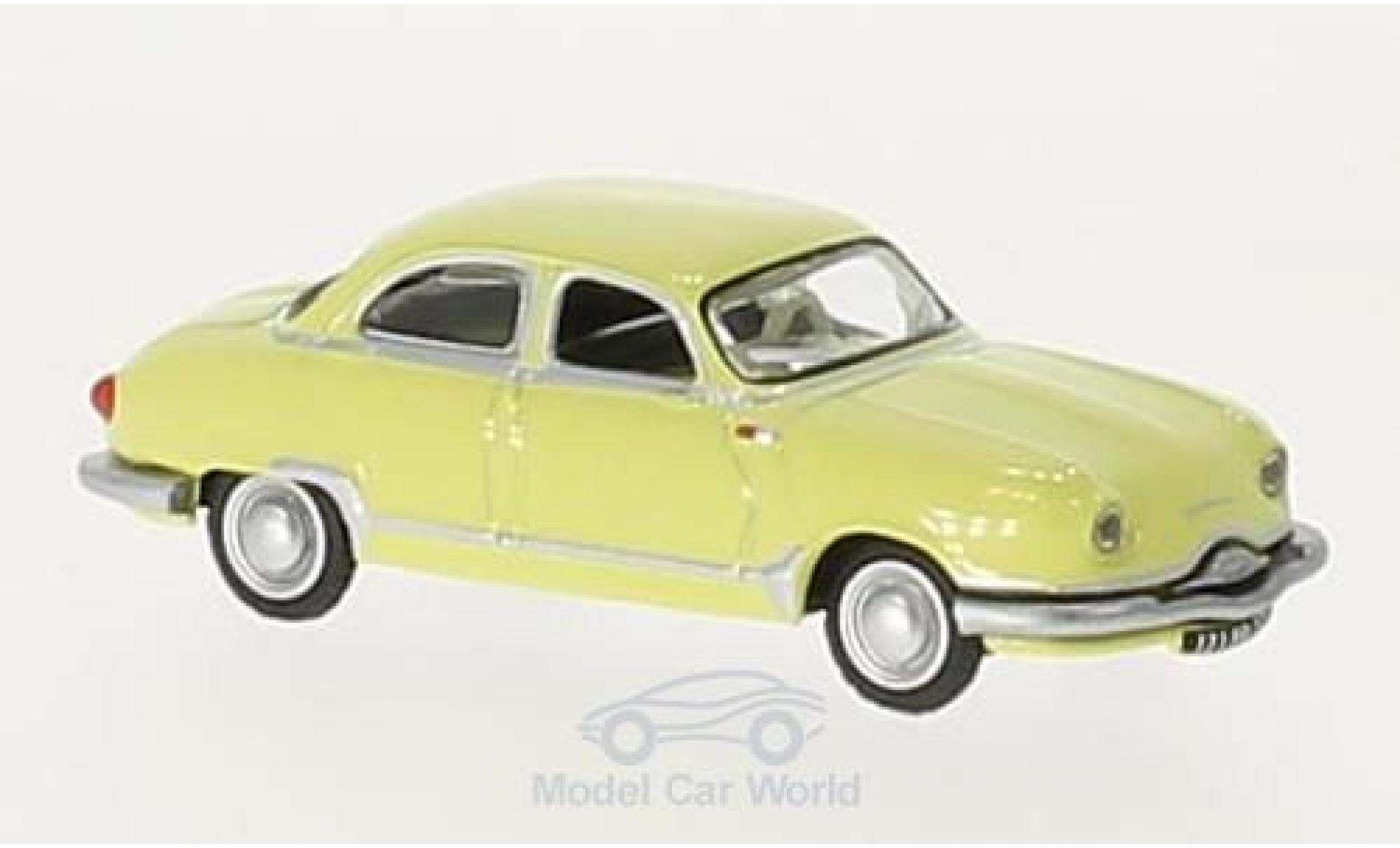 Panhard Dyna 1/87 Norev Z12 geel 1957 modelauto