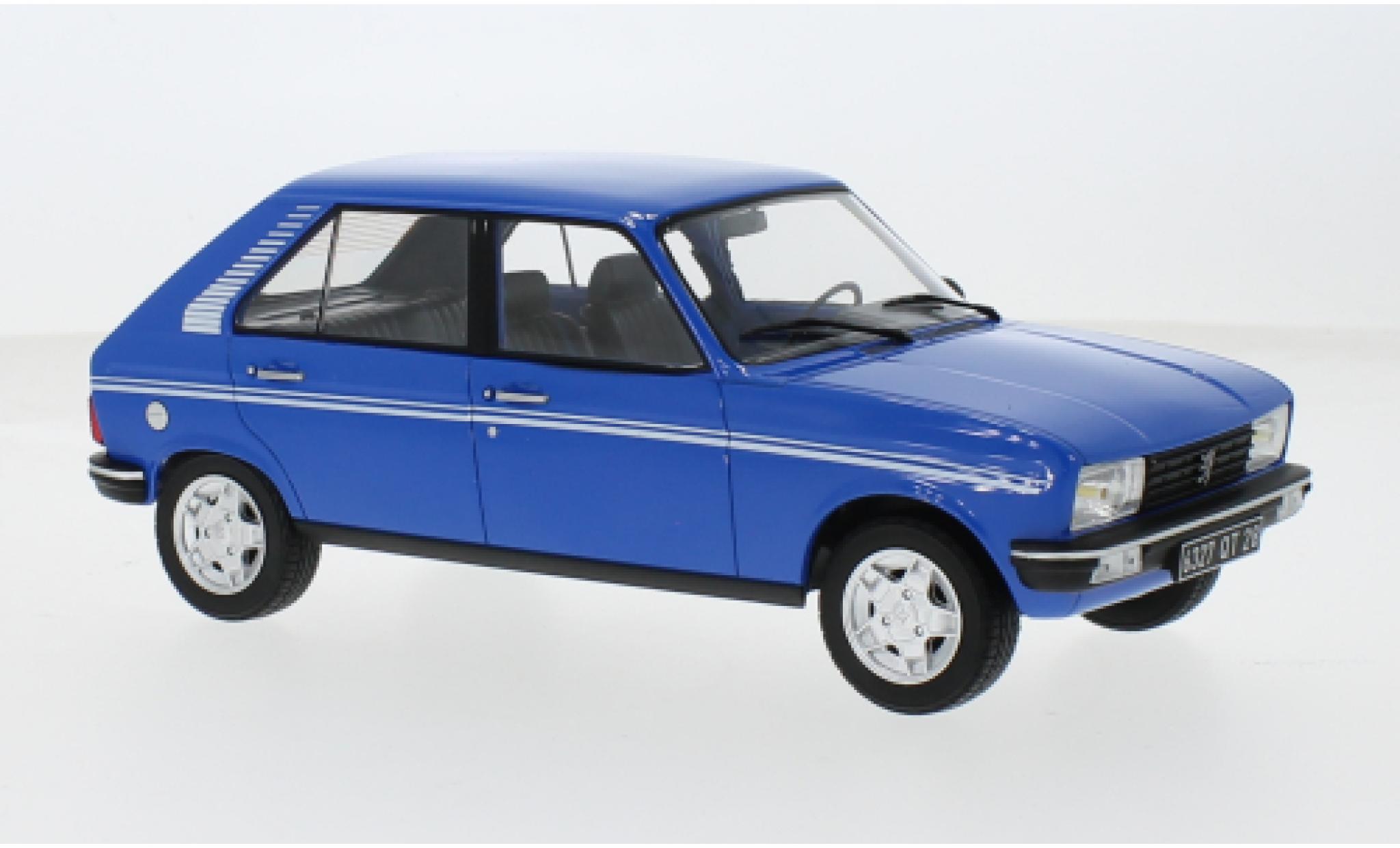 Peugeot 104 1/18 Norev S blauw 1981 1:18 modelauto