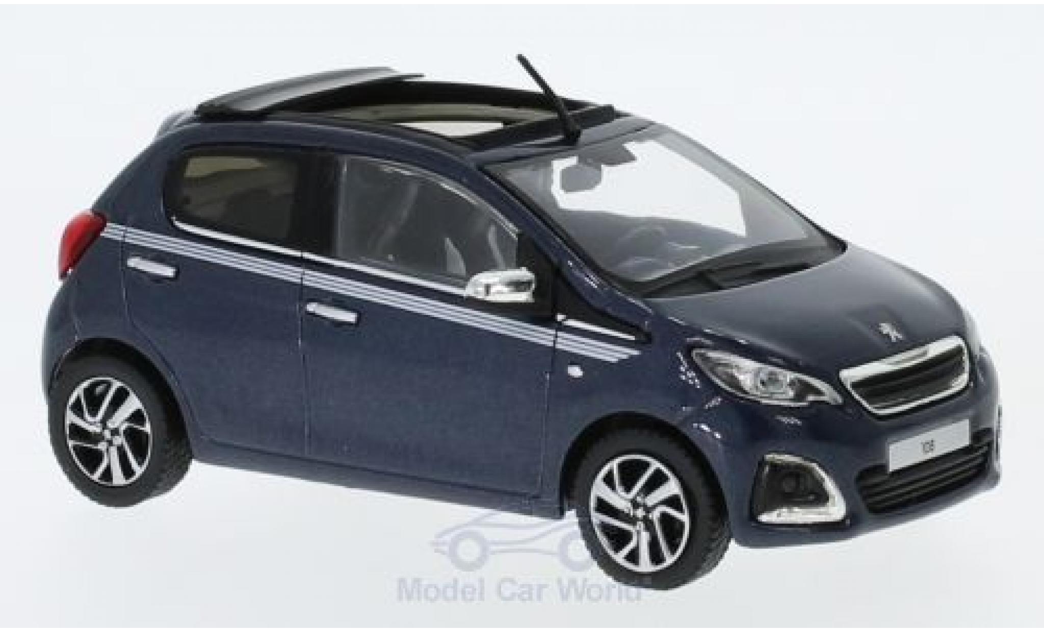 Peugeot 108 1/43 Norev TOP! Collection blauw 2017 modelauto