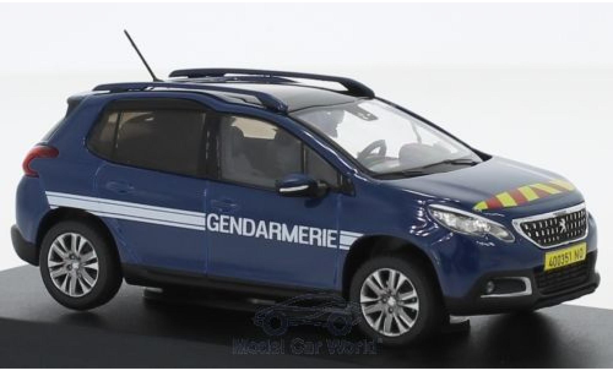 Peugeot 2008 1/43 Norev Gendarmerie (F) 2016 modelauto