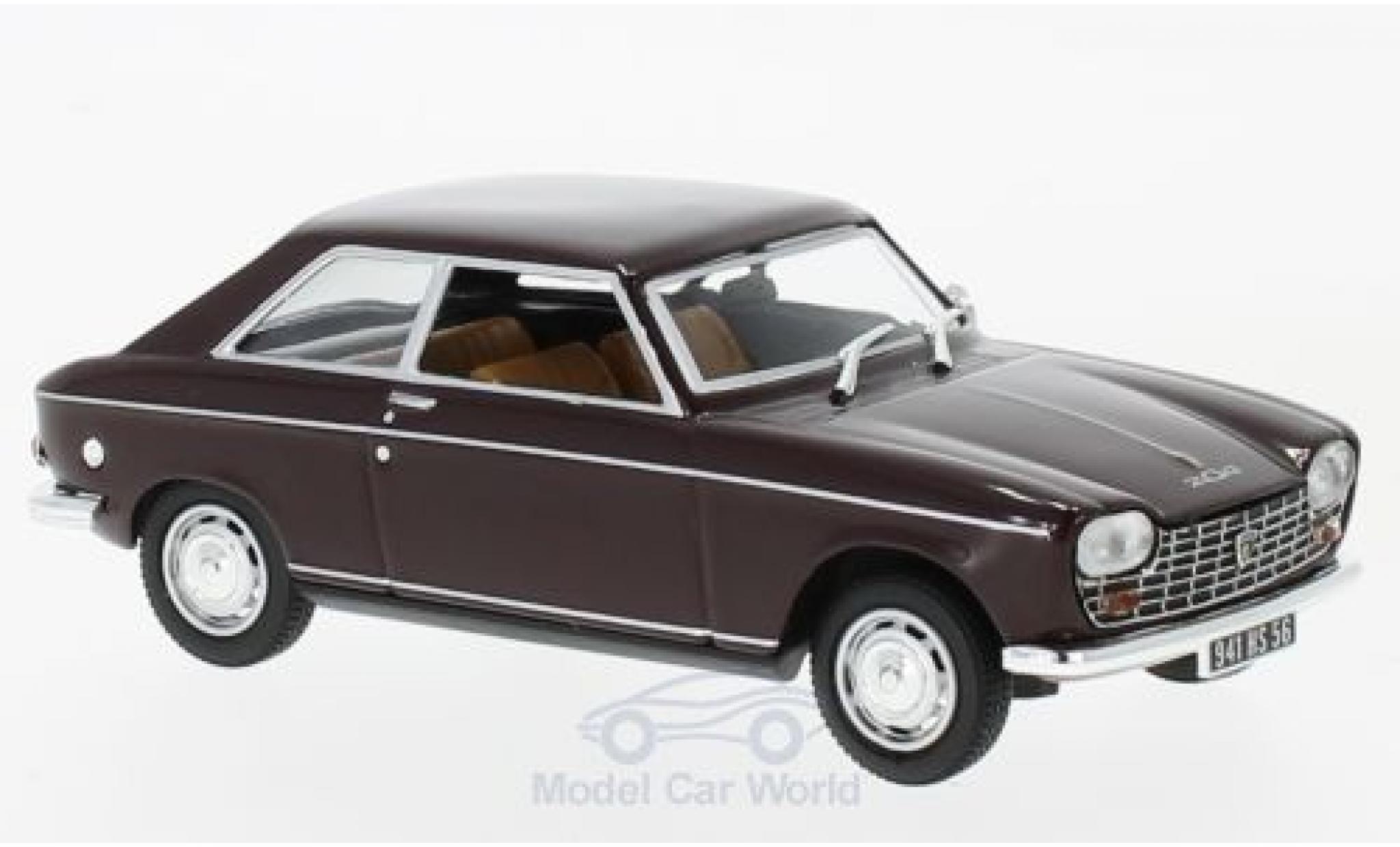 Peugeot 204 1/43 Norev Coupe rood 1967 modelauto