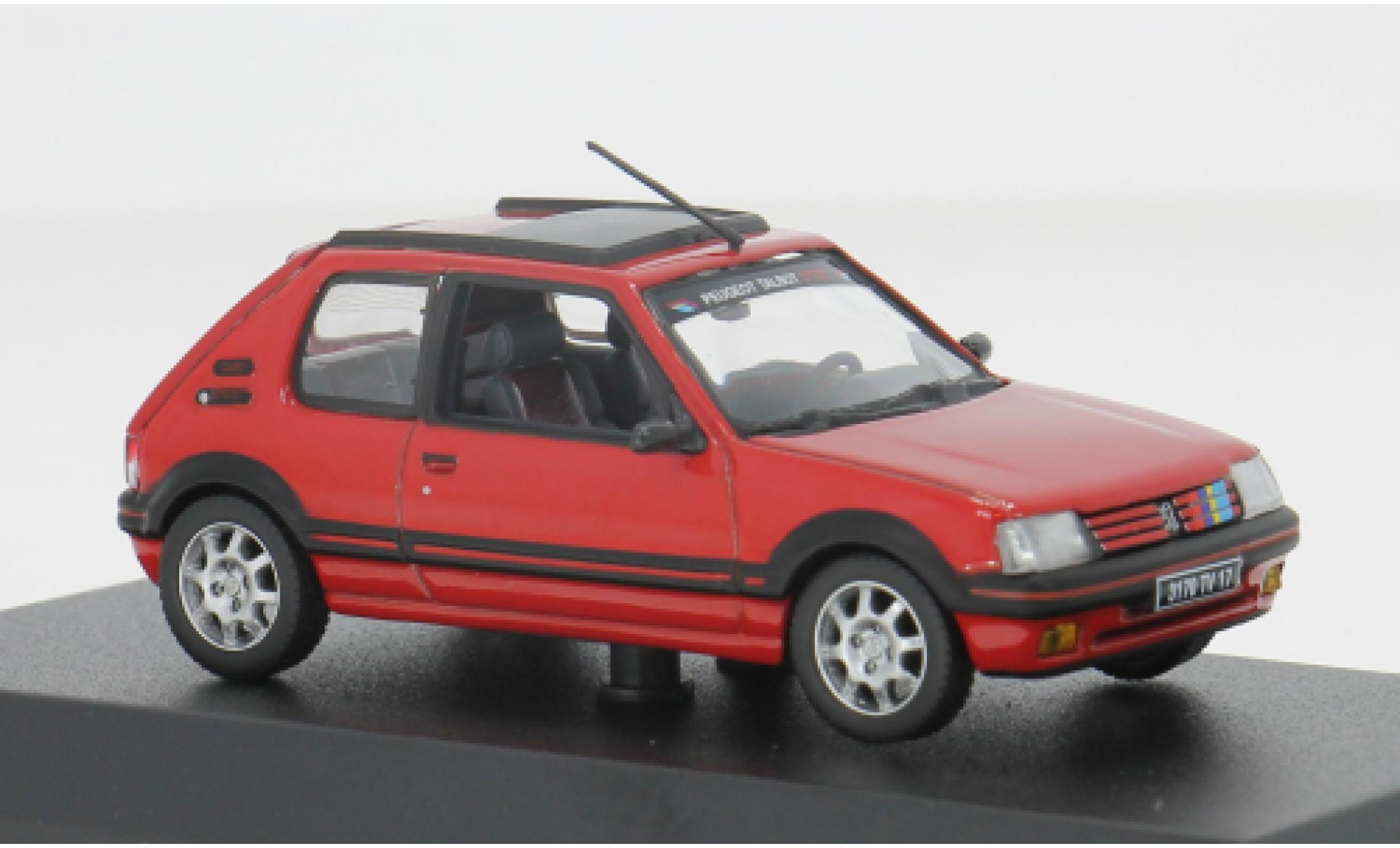 Peugeot 205 1/43 Norev GTI 1.9 rood 1991 1:43 modelauto