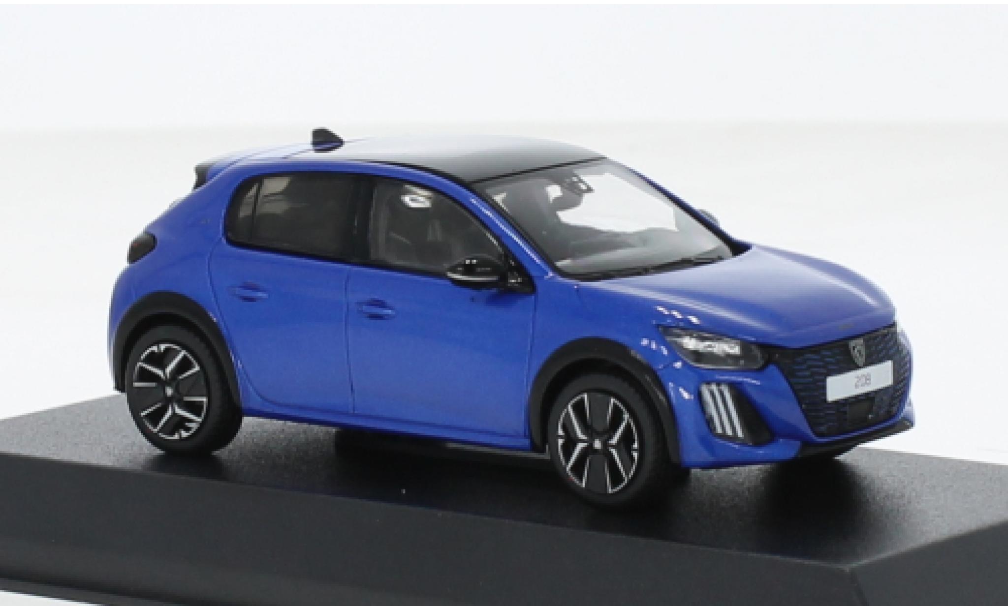 Peugeot 208 1/43 Norev GT metallic blauw 2024 1:43 modelauto
