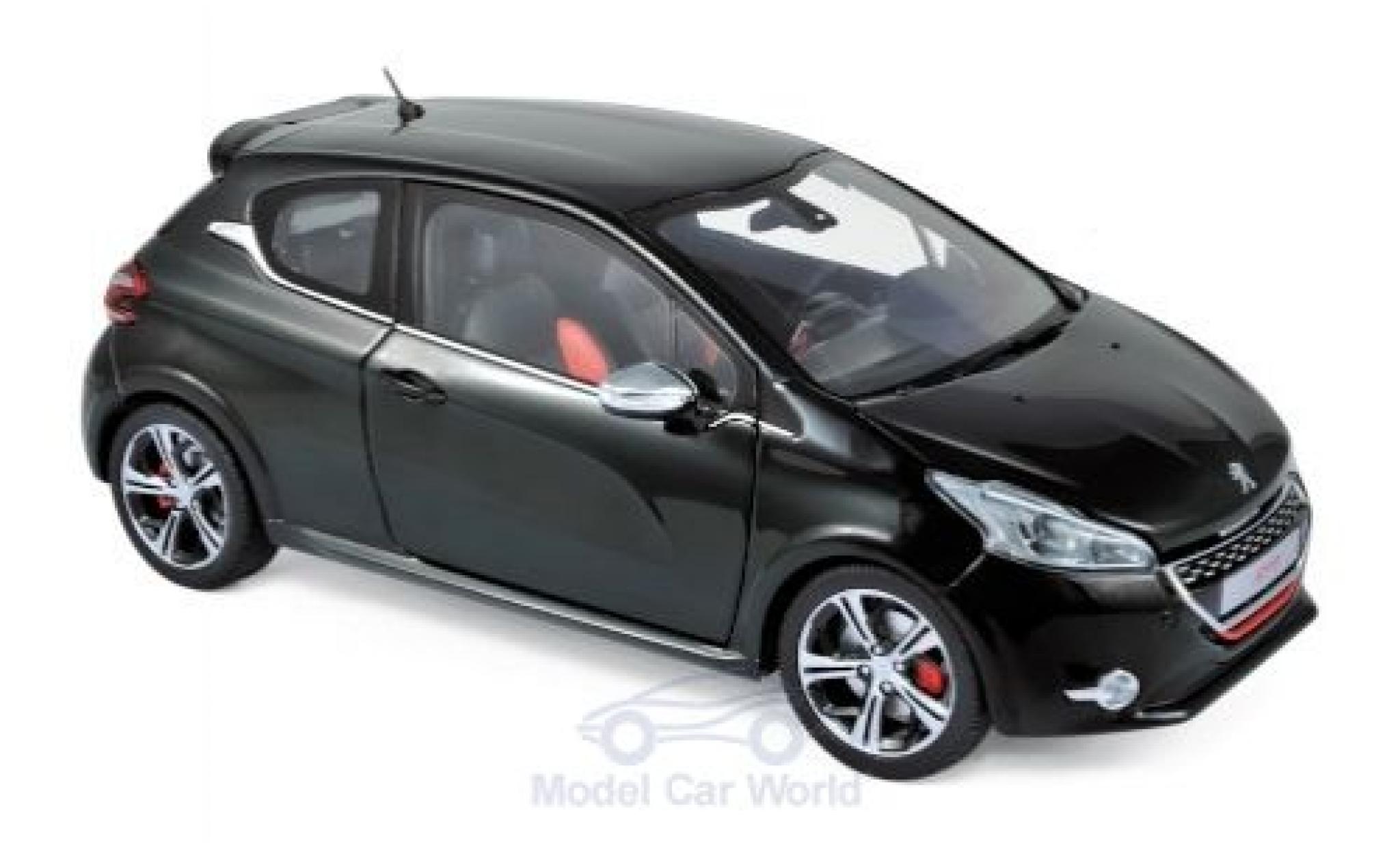 Peugeot 208 1/18 Norev GTi metallic zwart 2013 modelauto