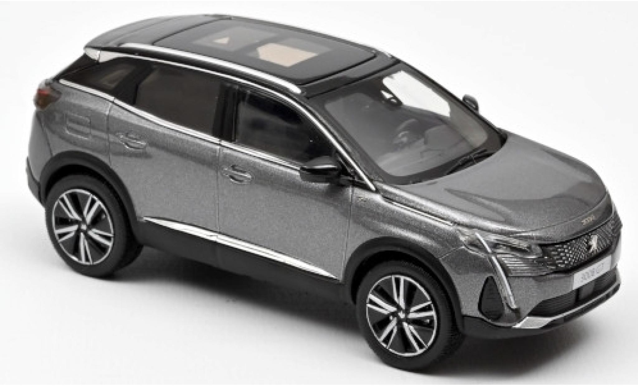 Peugeot 3008 1/43 Norev GT metallic grijs 2020 modelauto