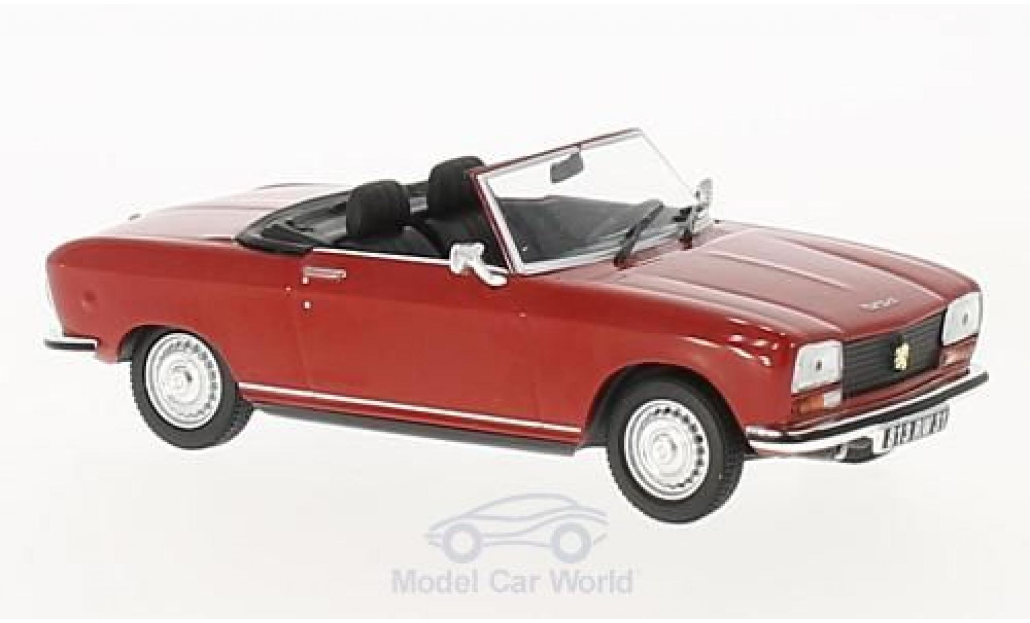 Peugeot 304 Cabriolet 1/43 Norev Cabriolet S rood 1973 modelauto