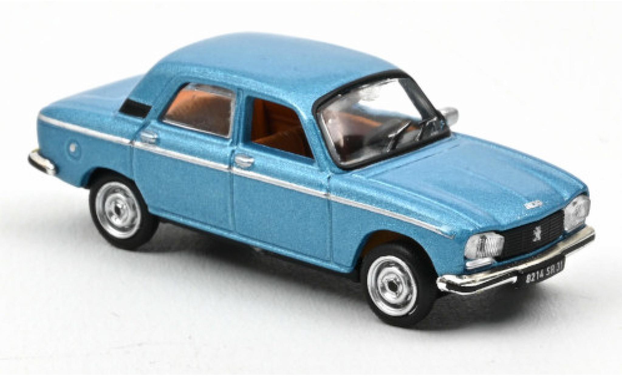 Peugeot 304 1/87 Norev GL metallic blauw 1977 ohne Vitrine modelauto
