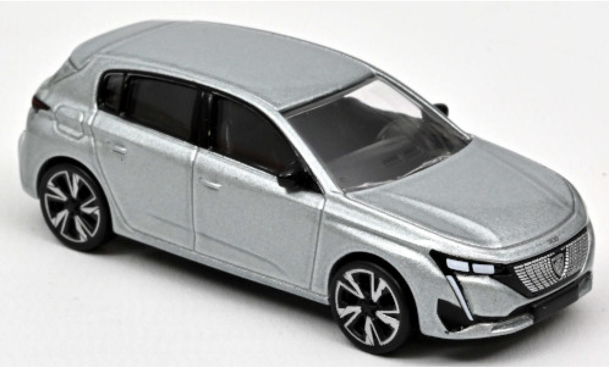 Peugeot 308 1/64 Norev metallic grijs 2021 modelauto