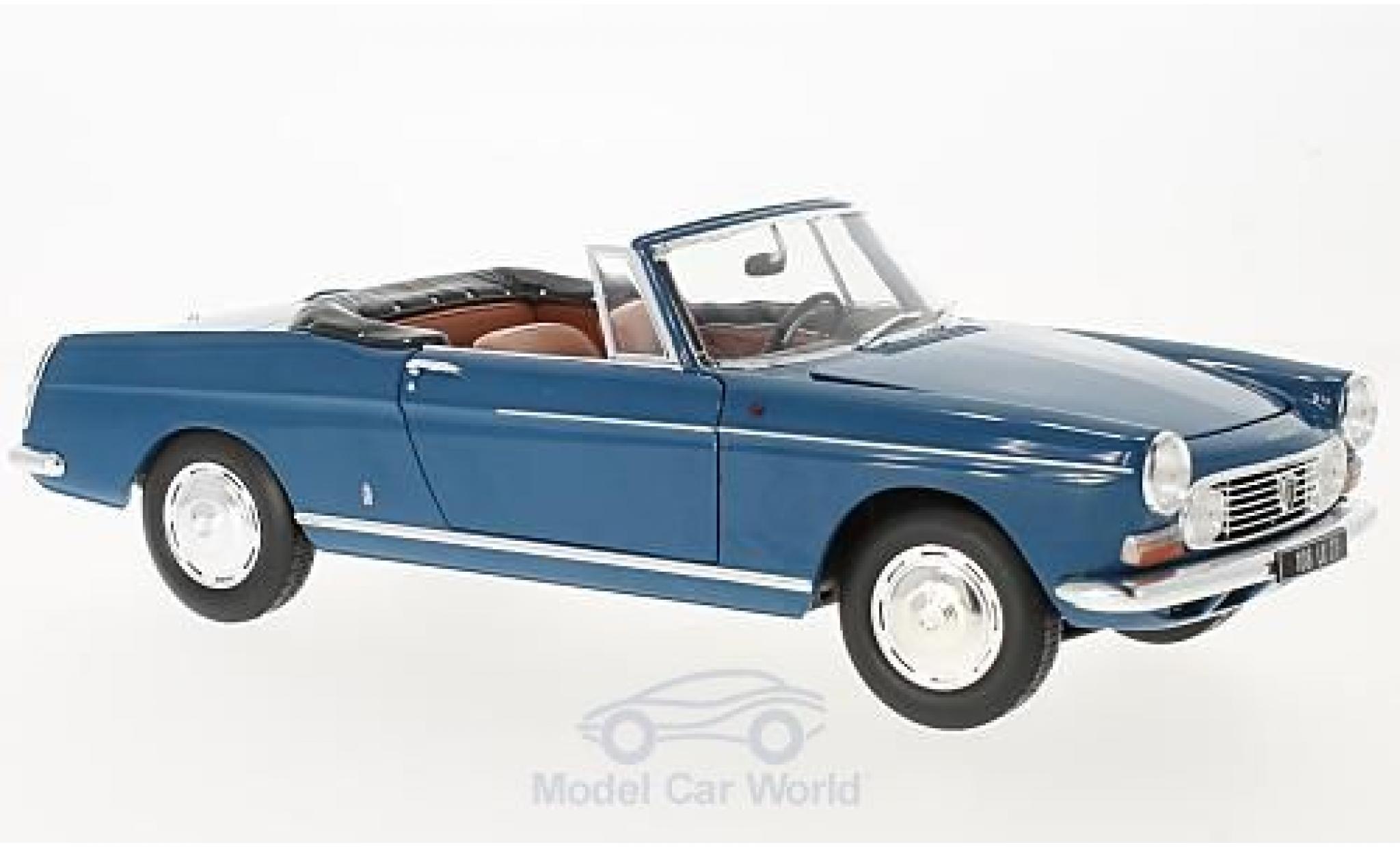 Peugeot 404 Cabriolet 1/18 Norev Cabriolet blauw 1967 modelauto