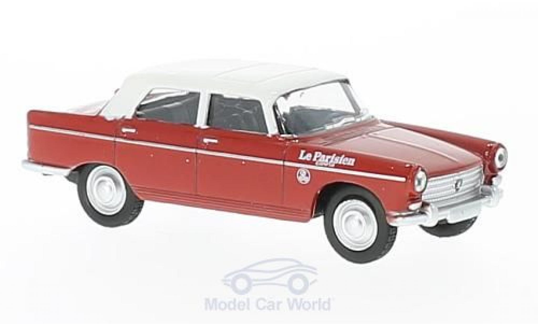 Peugeot 404 1/64 Norev rood/wit Cycliste - Directeur de la Course (F) 1961 modelauto